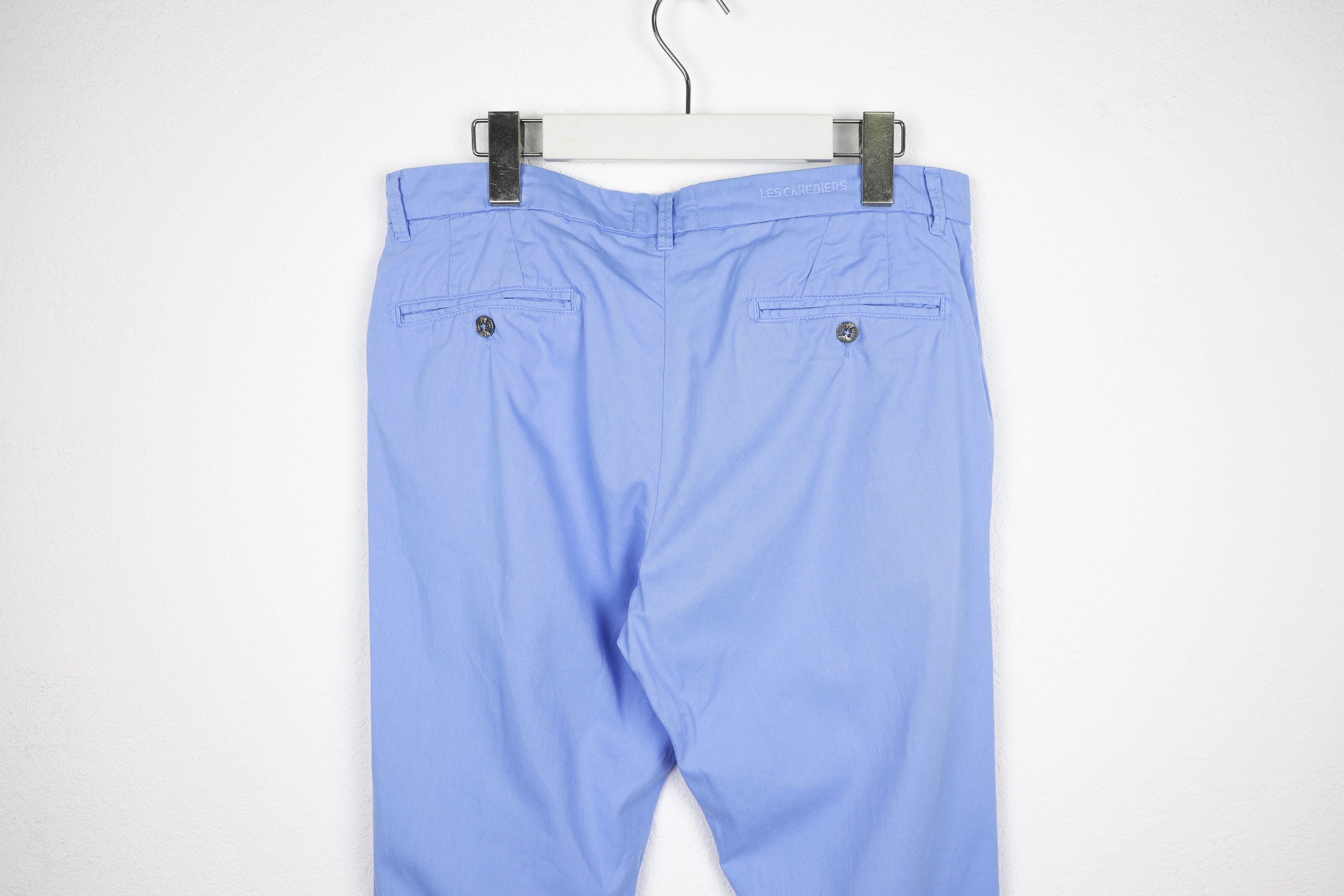 Designer × Life's a Beach × Vilebrequin Les Canebiers Blue Chino Tartane Pants Trousers Size US 31 - 8 Thumbnail