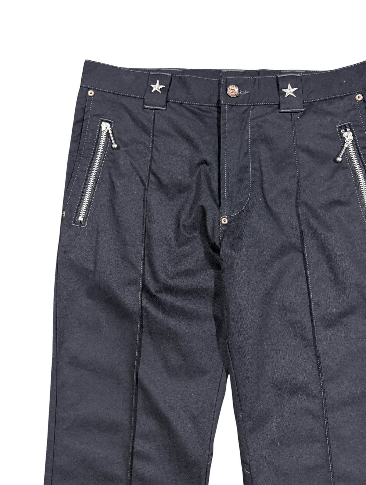 Izreel  Kazuhiro Takakura Vtg🔥Izreel Kazuhiro Takakura LGB Black Stud Star Pants Size US 32 / EU 48 - 7 Thumbnail