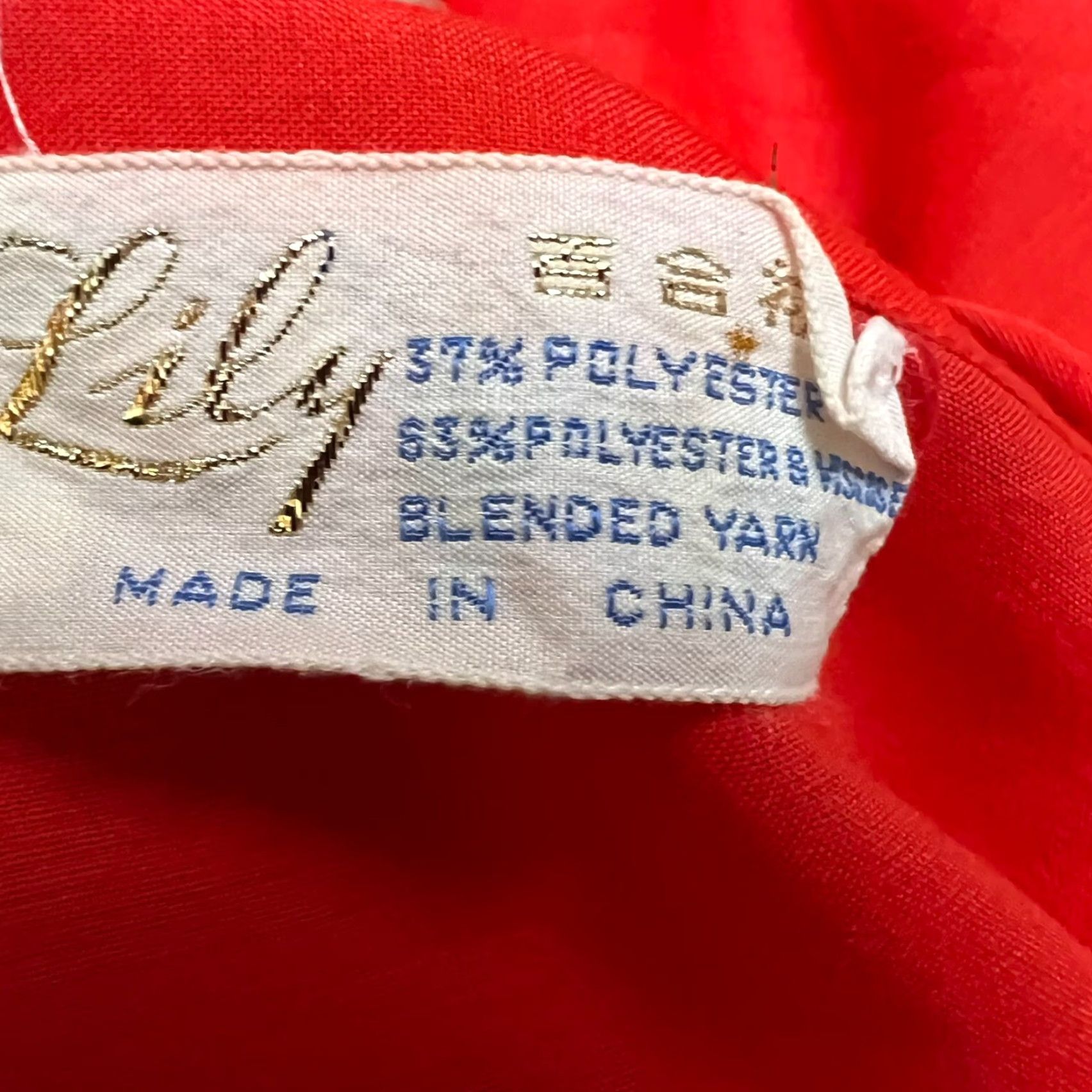 Vintage Vintage Lily Floral Blouse V Neck Embroidered Bell Sleeve Womens L Orange Shirt / Top Size L / US 10 / IT 46 - 6 Thumbnail