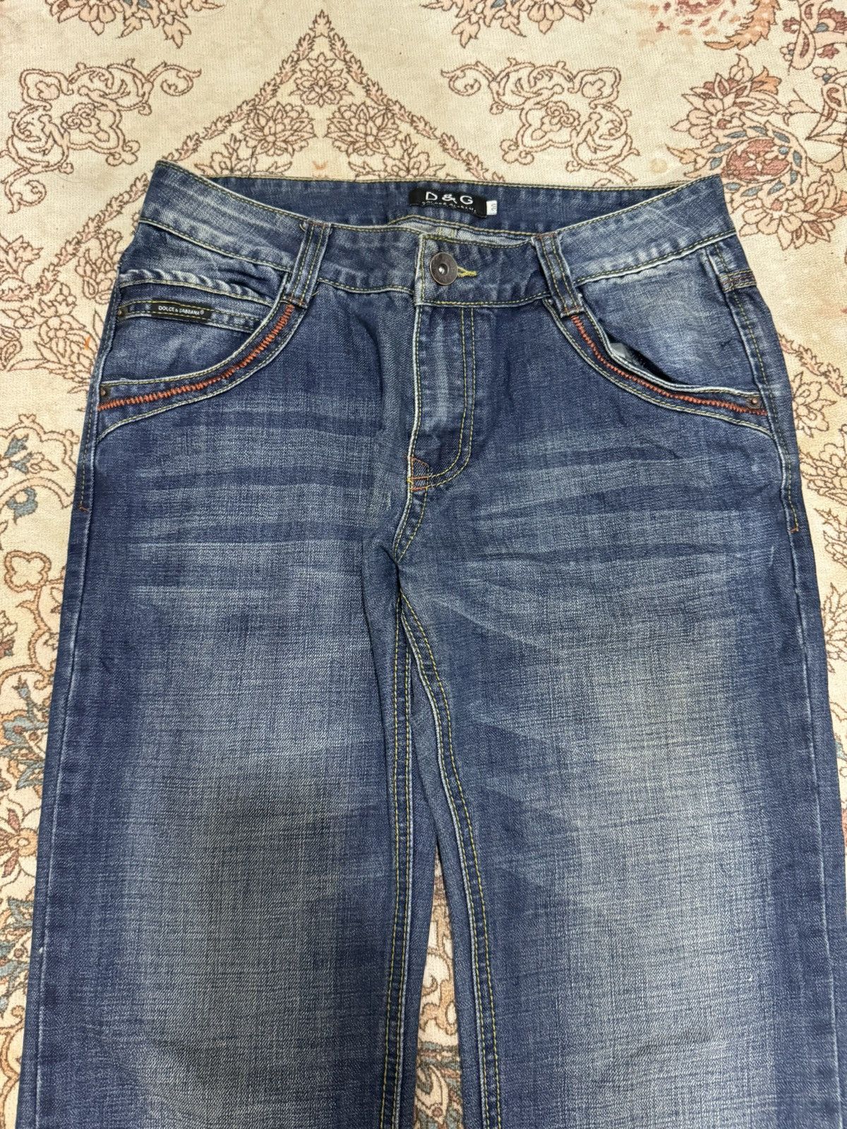 Dolce & Gabbana × Vintage Dolce & Gabbana Blue Faded Jeans Size US 30 / EU 46 - 6 Thumbnail
