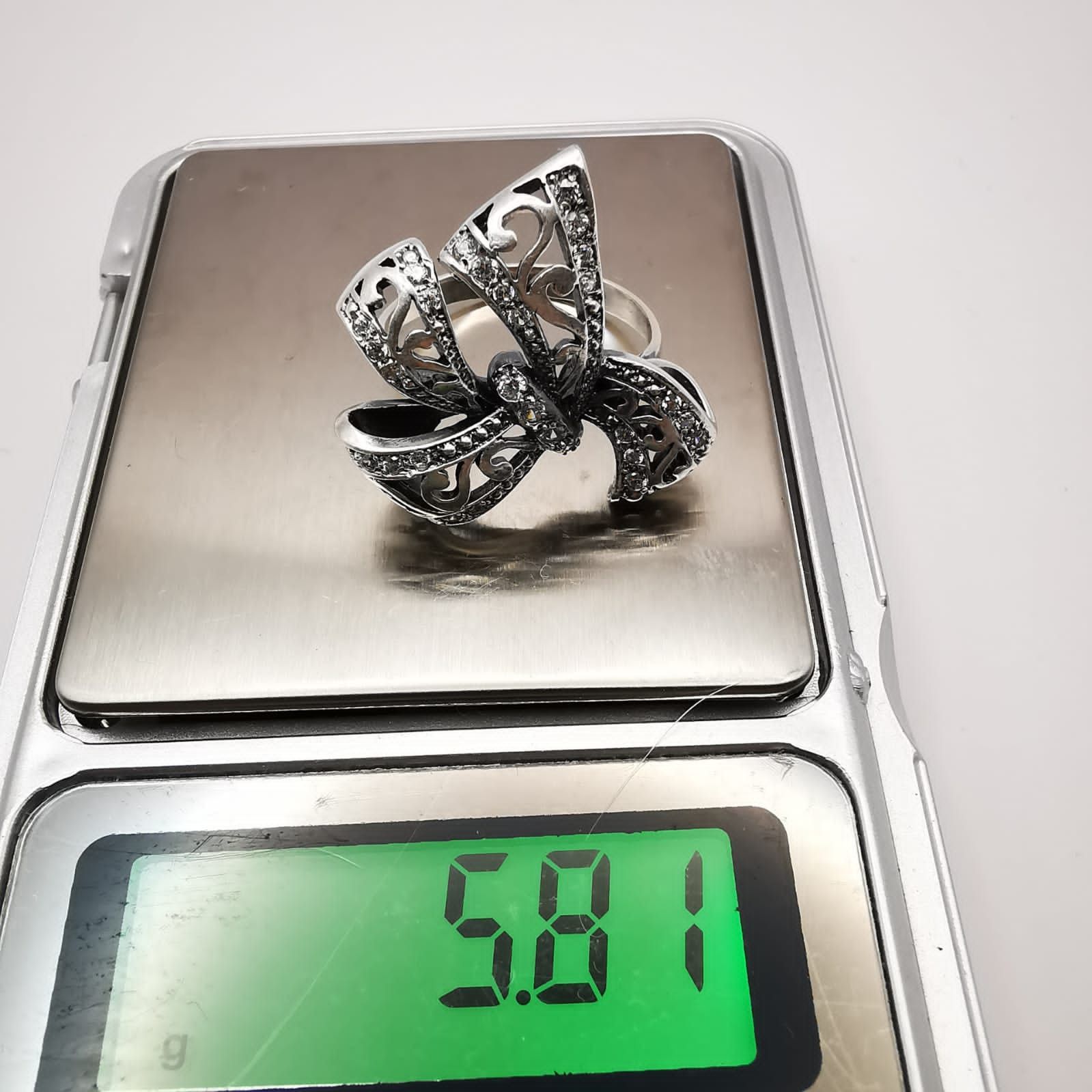 Other Vintage Women's Ring, 925 Sterling Silver Jewelry Size ONE SIZE - 4 Thumbnail