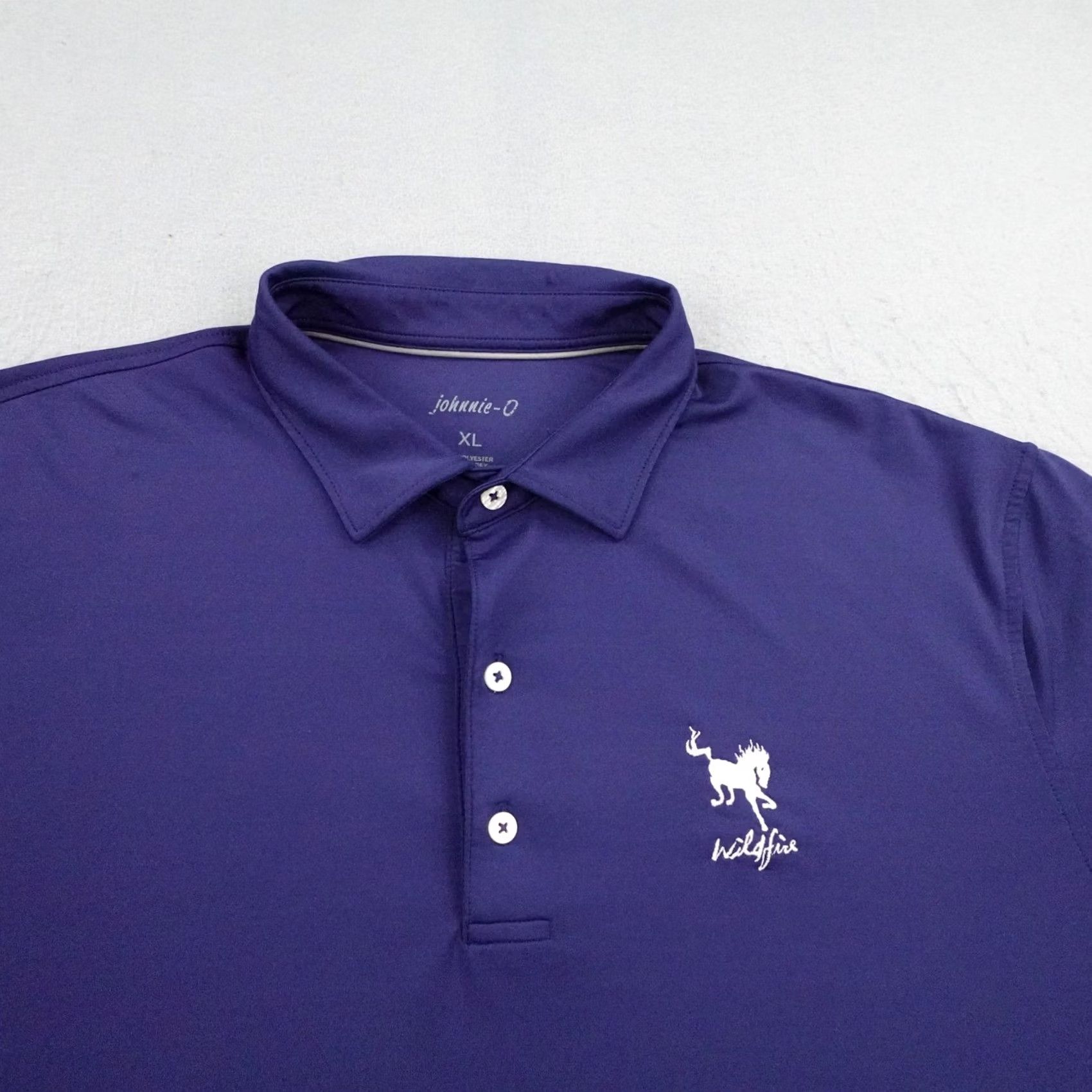 johnnie-O johnnie O Polo Shirt Mens XL Blue Performance Golf Club USA Flag Flex Size US XL / EU 56 / 4 - 2 Thumbnail