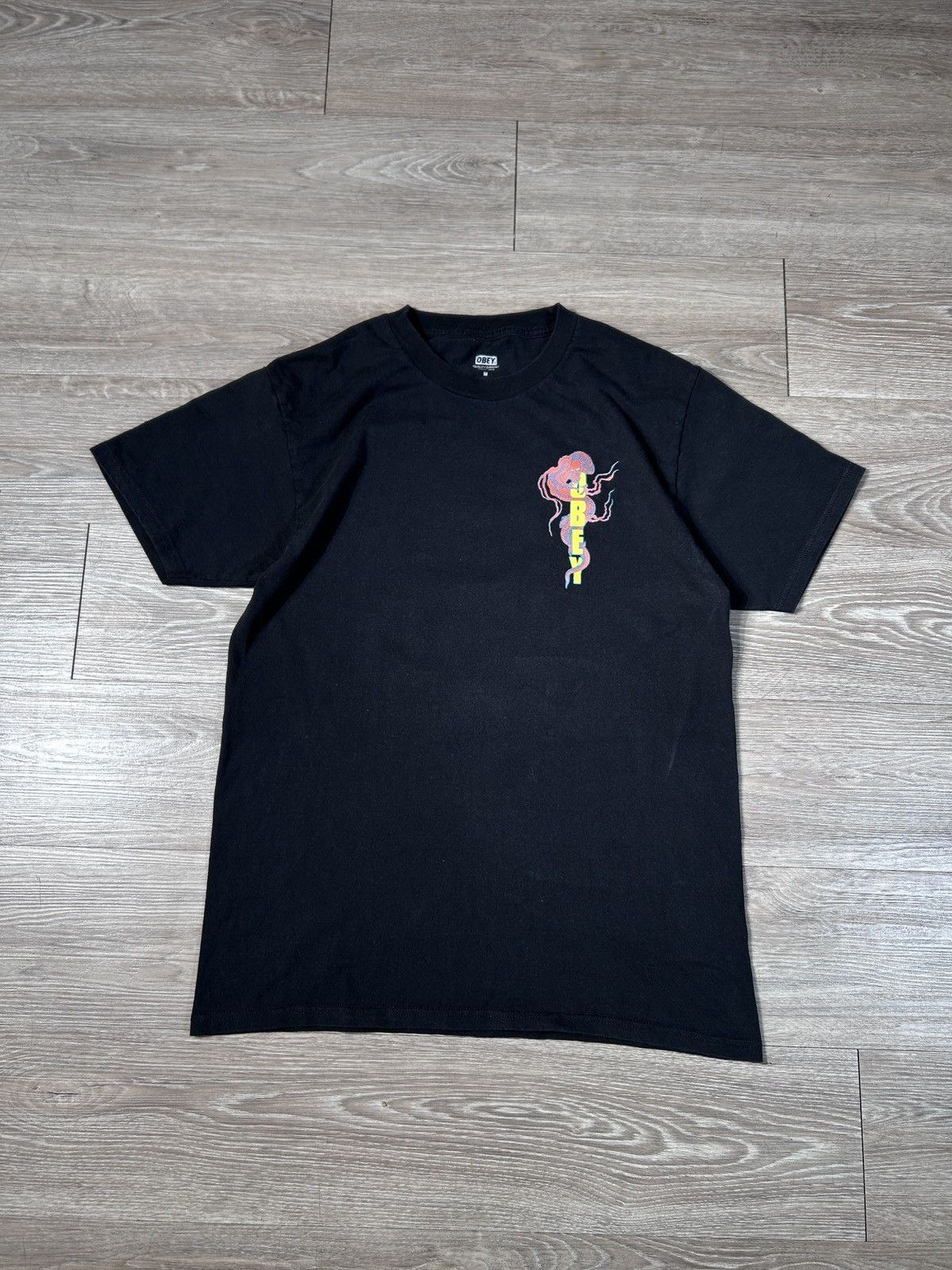 Obey × Vintage Obey Tee T-Shirt Black M Size US M / EU 48-50 / 2 - 5 Thumbnail