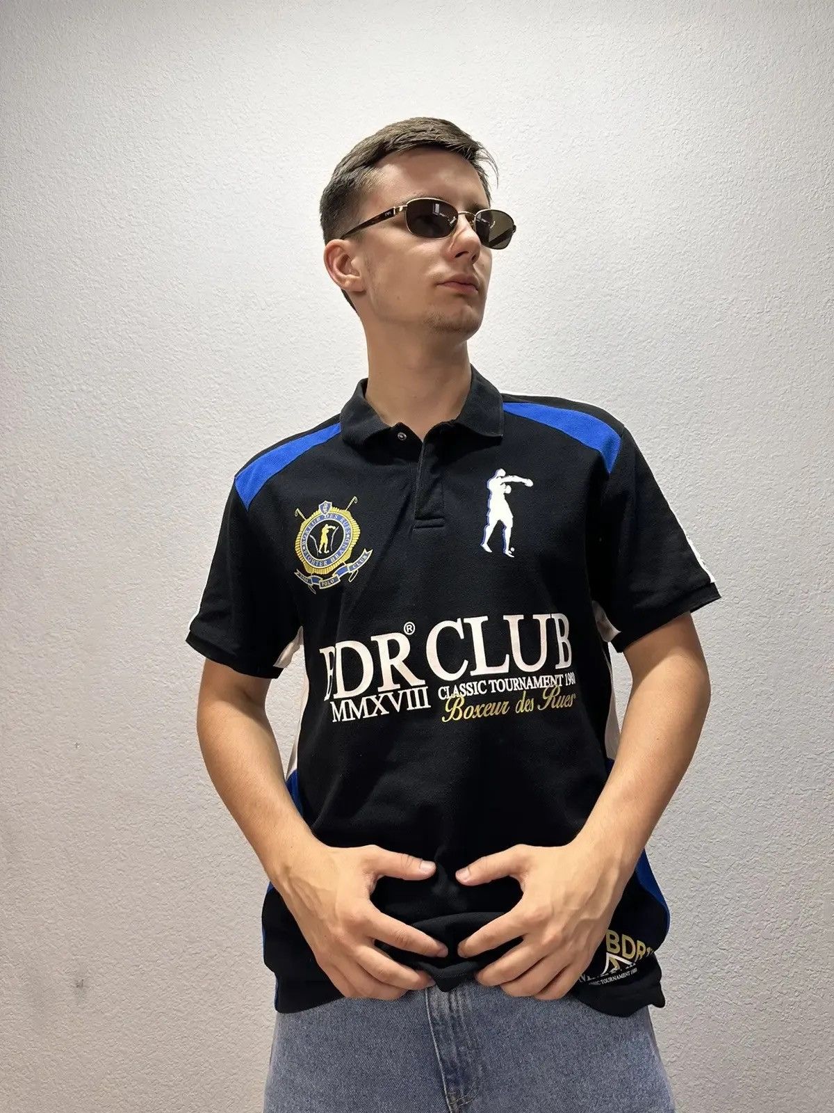 Joe Boxer × Vintage Vintage T Shirts Polos Boxer sport faded sweatshirt Size US L / EU 52-54 / 3 - 1 Thumbnail