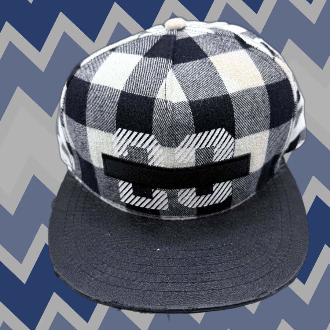 Jordan Brand Jordan 23 Banned Hat Men Black White Plaid Play Hard Snap Back Cap Size ONE SIZE - 1 Thumbnail