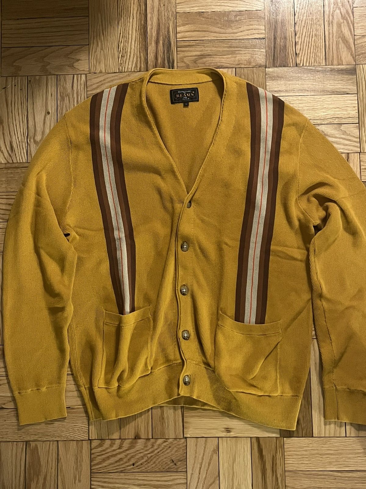 Beams Plus Beams Plus Striped Cardigan Size US M / EU 48-50 / 2 - 1 Thumbnail