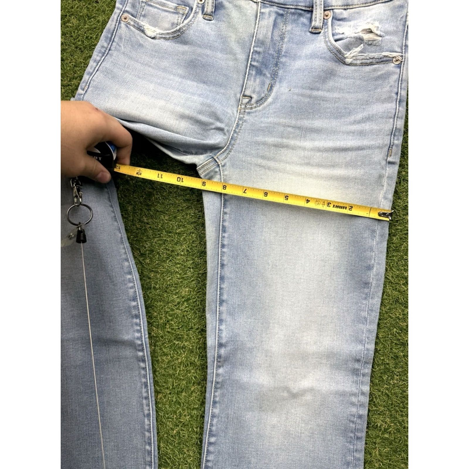 American Eagle Outfitters American Eagle Outfitters Jeans Womens 4 Next Level Low-Rise Bootcut Light Wash Denim Blue 27in inseam Regular Size 27" / US 4 / IT 40 - 7 Thumbnail