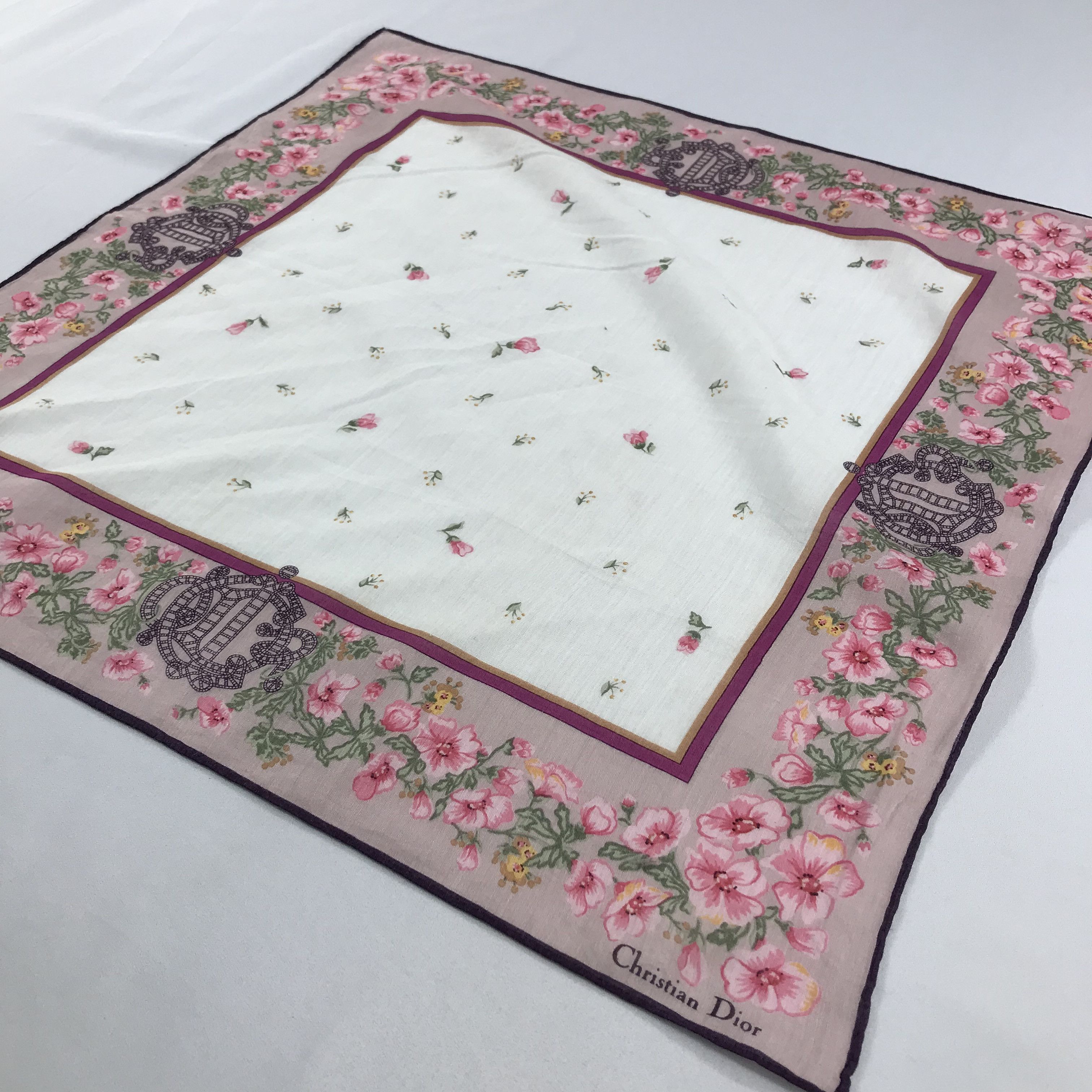 Vintage Christian Dior Bandana / Handkerchief / Neckerchief - S2106 Size ONE SIZE - 2 Thumbnail