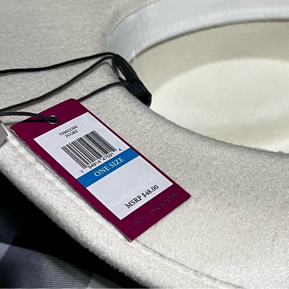 Vince Camuto Vince Camuto Women's White Polyester Cowboy Style Hat With Size ONE SIZE - 2 Thumbnail