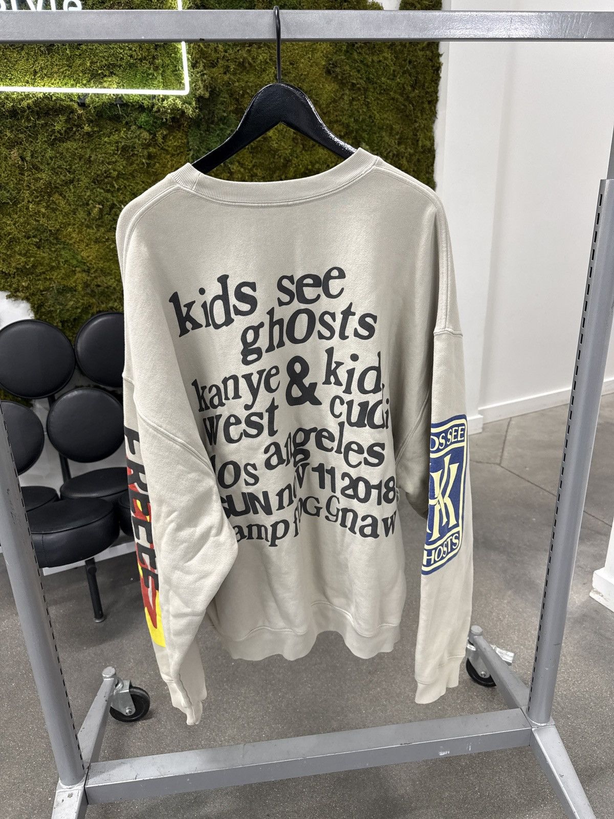 Cactus Plant Flea Market × Kanye West CPFM Kids See Ghosts FREEEE Crewneck Sweatshirt Ghost Size US XXL / EU 58 / 5 - 2 Thumbnail