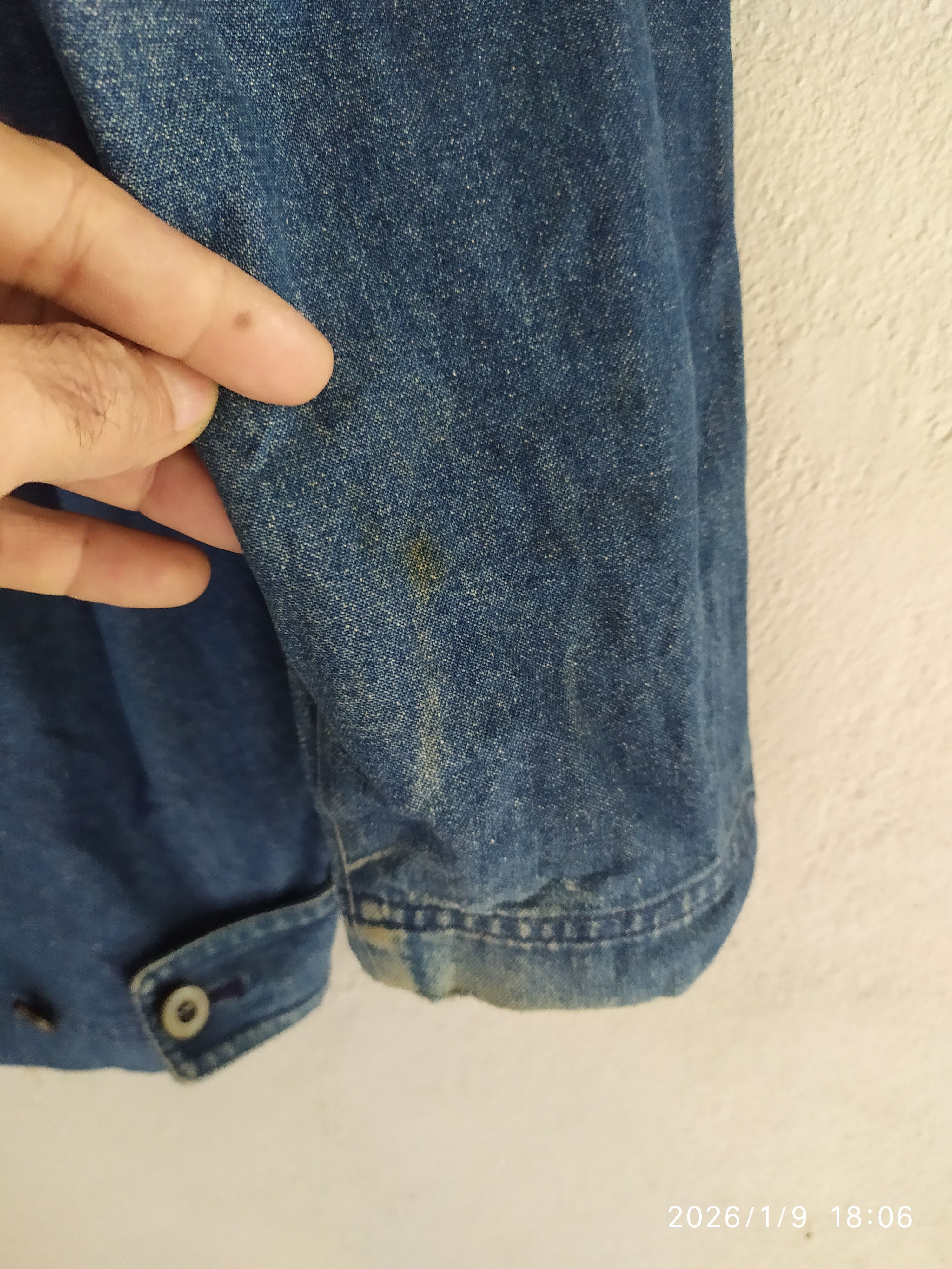 Japanese Brand Rare Desigm Vintage Japanese Brand Denim Jacket Size US L / EU 52-54 / 3 - 13 Thumbnail