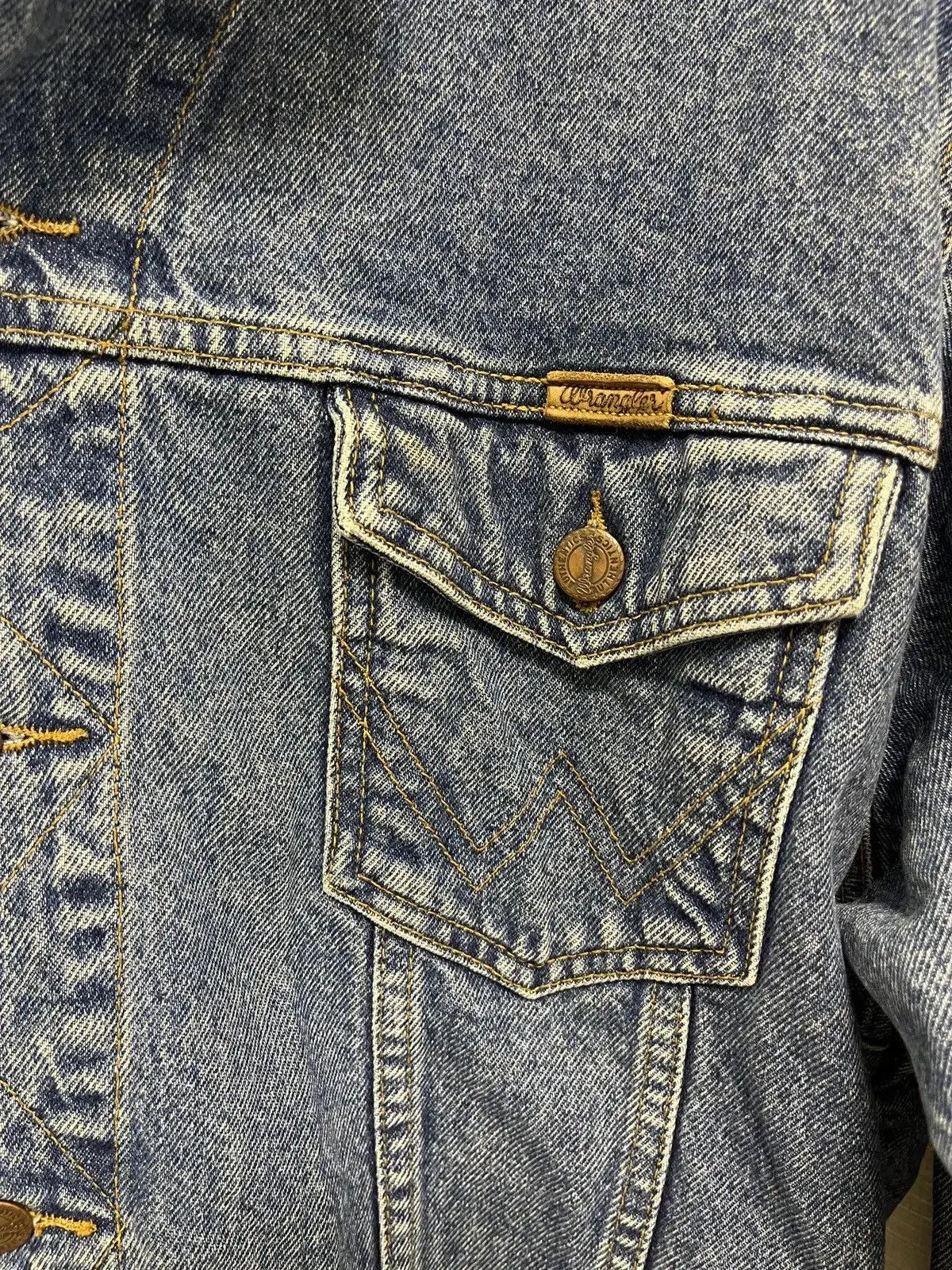 Vintage × Wrangler Wrangler Vintage Denim Jacket Size US L / EU 52-54 / 3 - 3 Thumbnail