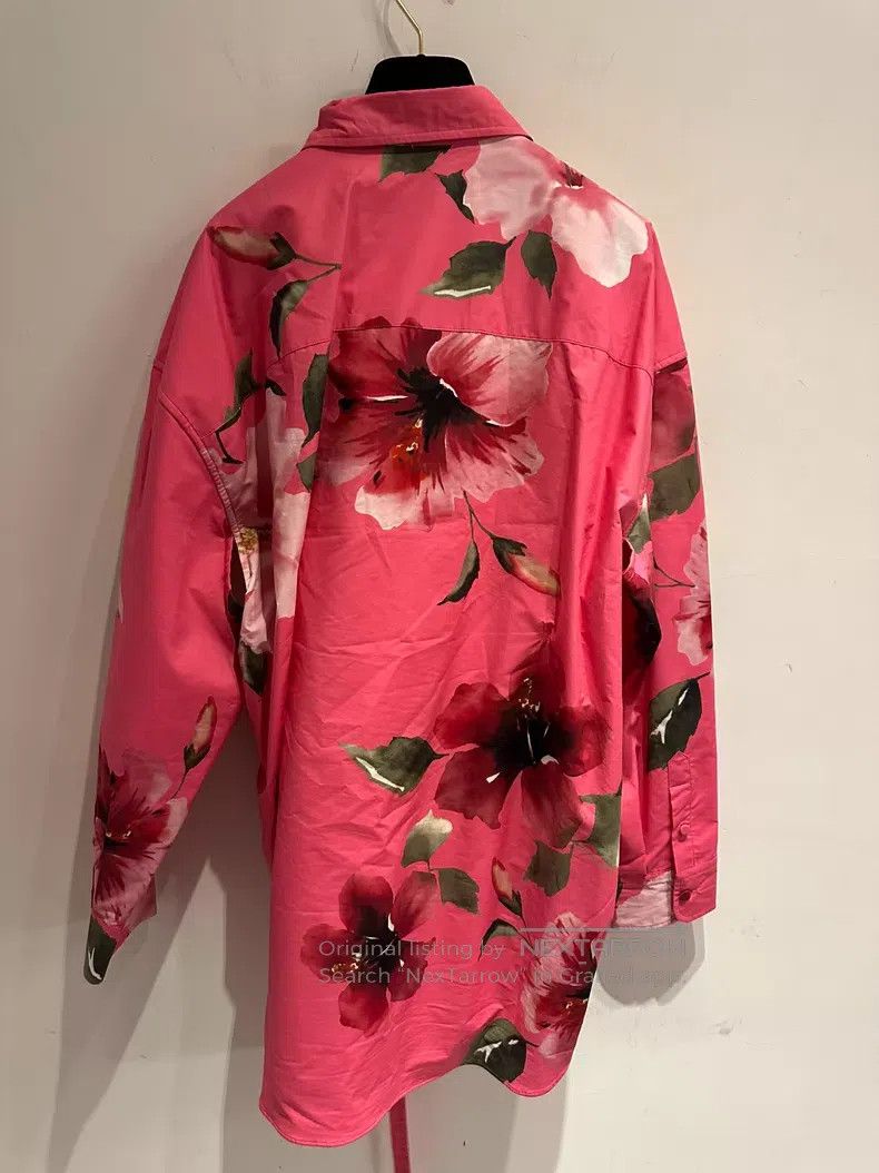 Valentino Valentino Pink floral double cotton shirt jacket Size S / US 4 / IT 40 - 7 Thumbnail
