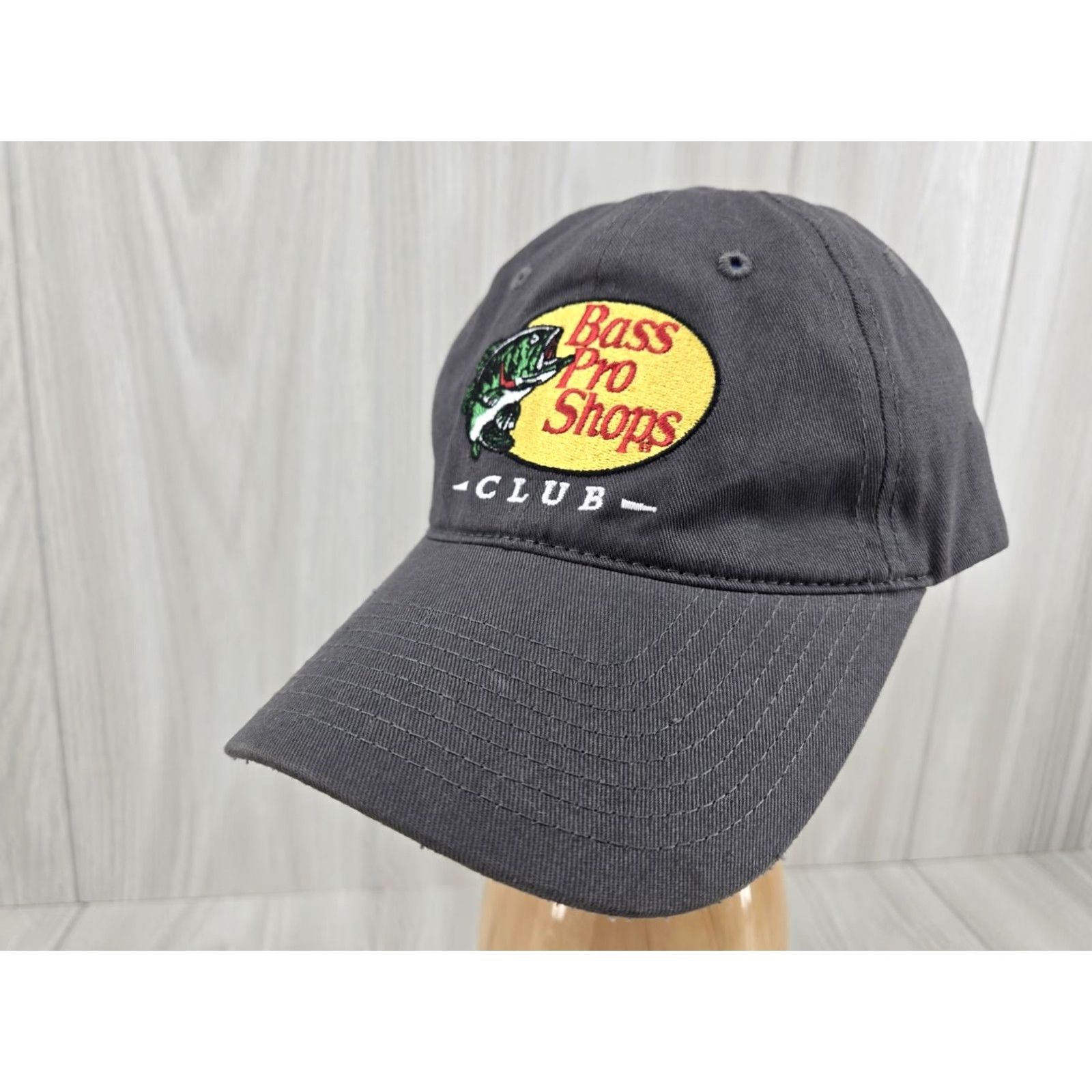 Bass Pro Shops VINTAGE Bass Pro Shops Club Hat Gray Baseball Cap Embroidered Adjustable Advertising Men Baseball Cap Size ONE SIZE - 2 Thumbnail