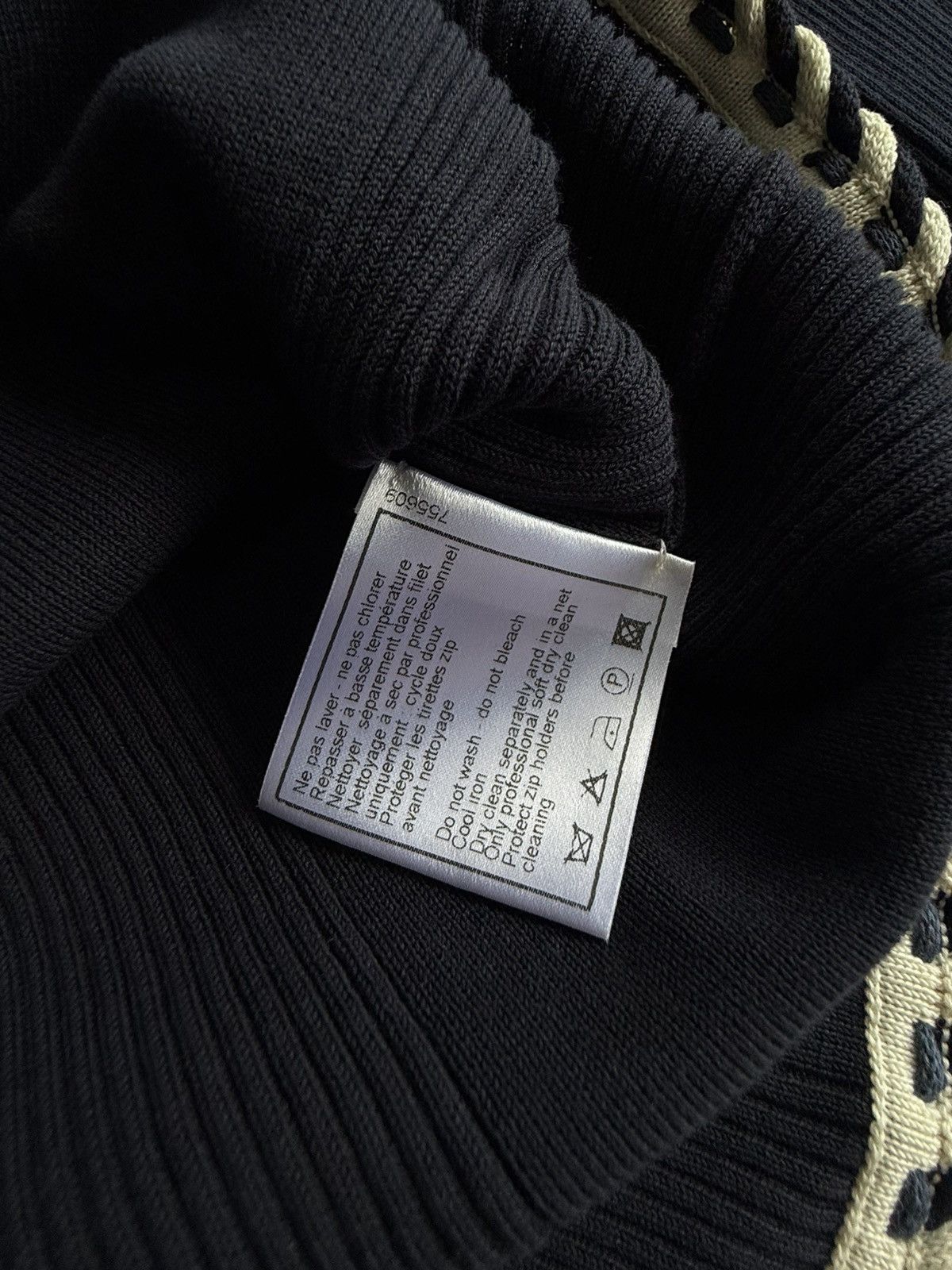 Chanel Chanel - Knit Zip Up Jacket Size XS / US 0-2 / IT 36-38 - 9 Thumbnail