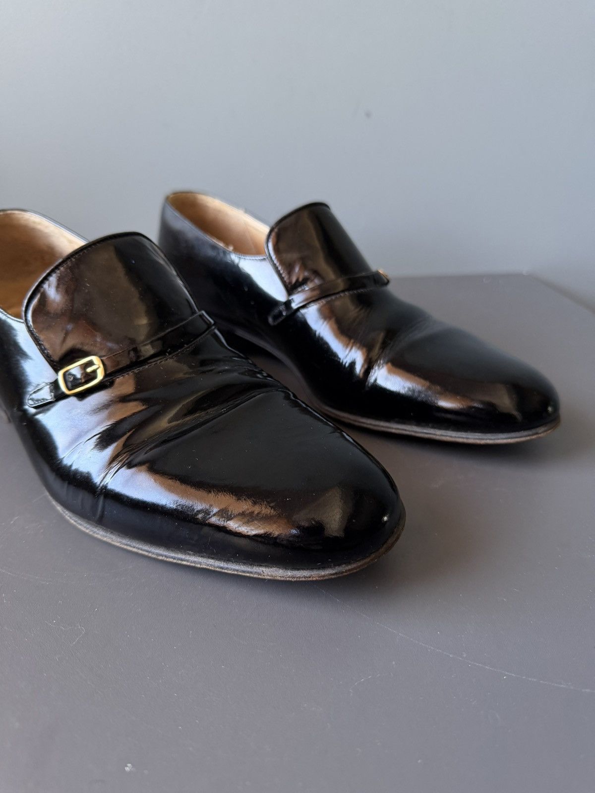 Bally Bally Patent Leather Monk Strap Shoes Classic Formal Size US 8 / EU 41 - 3 Thumbnail