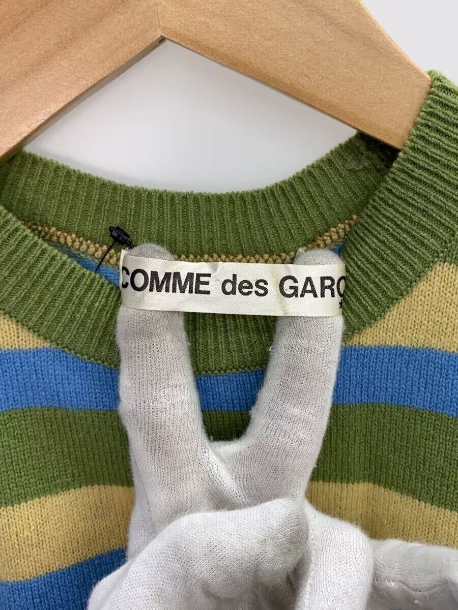 Comme des Garcons 1989 Cropped Striped Wool Knit Sweater Size M / US 6-8 / IT 42-44 - 4 Thumbnail