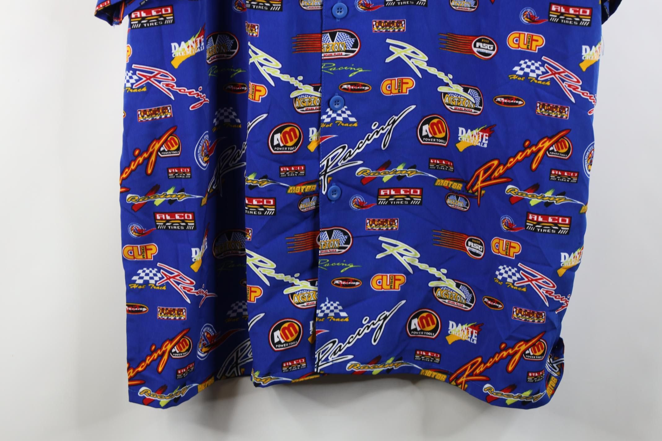Vintage Vintage 90s Y2K Streetwear Over Print Collared Button Shirt Size US XL / EU 56 / 4 - 3 Thumbnail