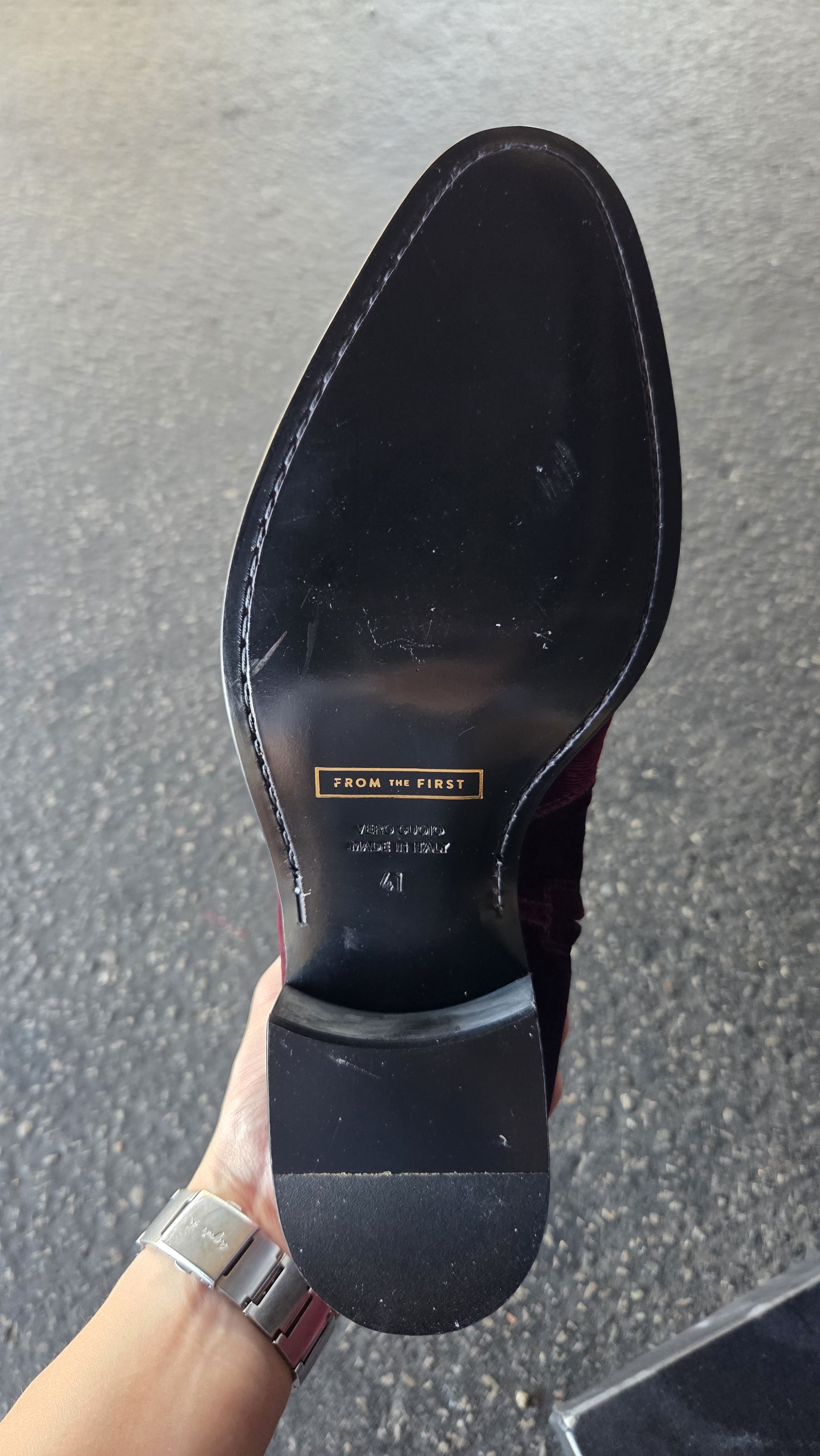 From The First From the First Red Lucas velvet chelsea boots 41 Size US 8 / EU 41 - 7 Thumbnail