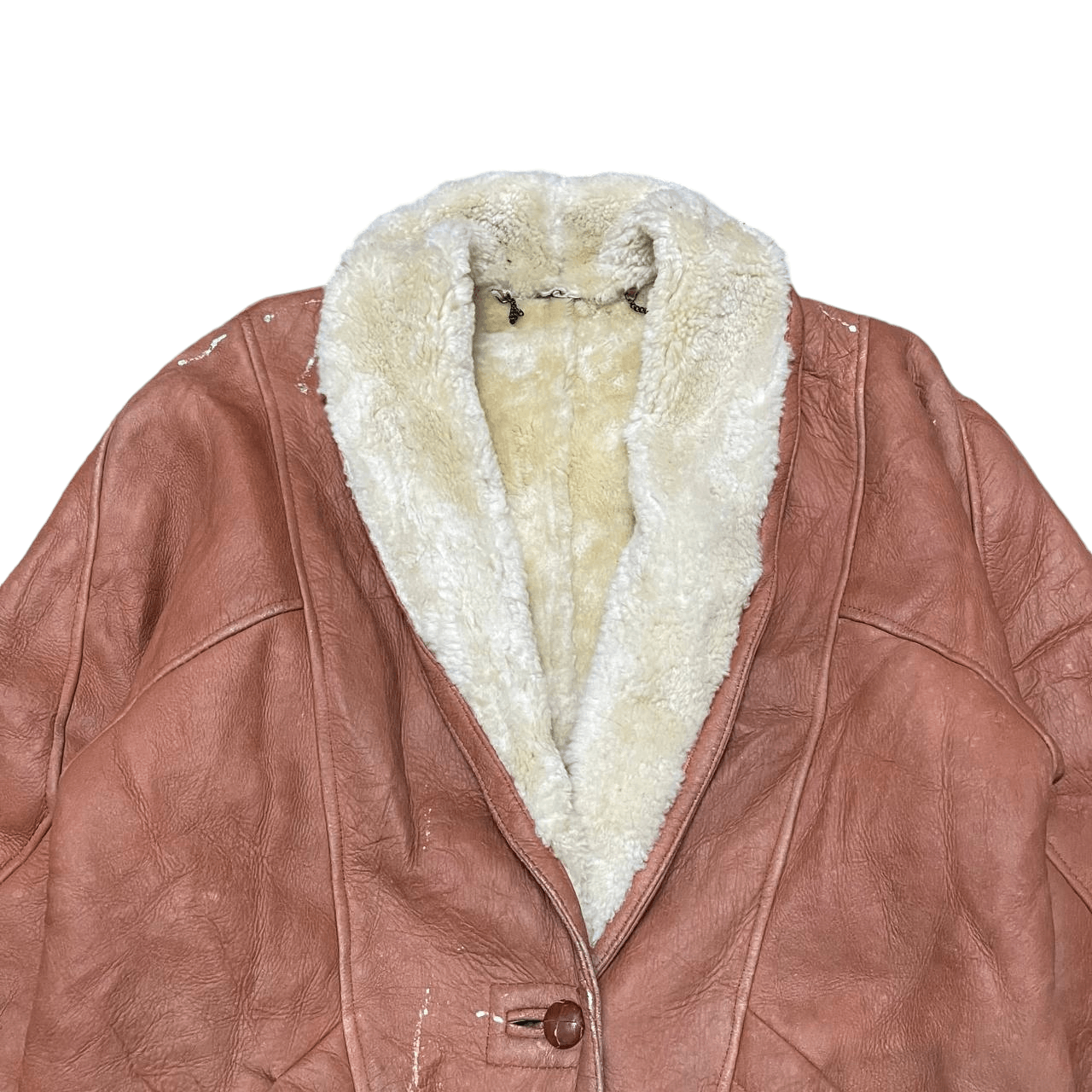 Leather Vintage Hugo Bugati Milano Shearling Leather Jacket Size US M / EU 48-50 / 2 - 2 Thumbnail
