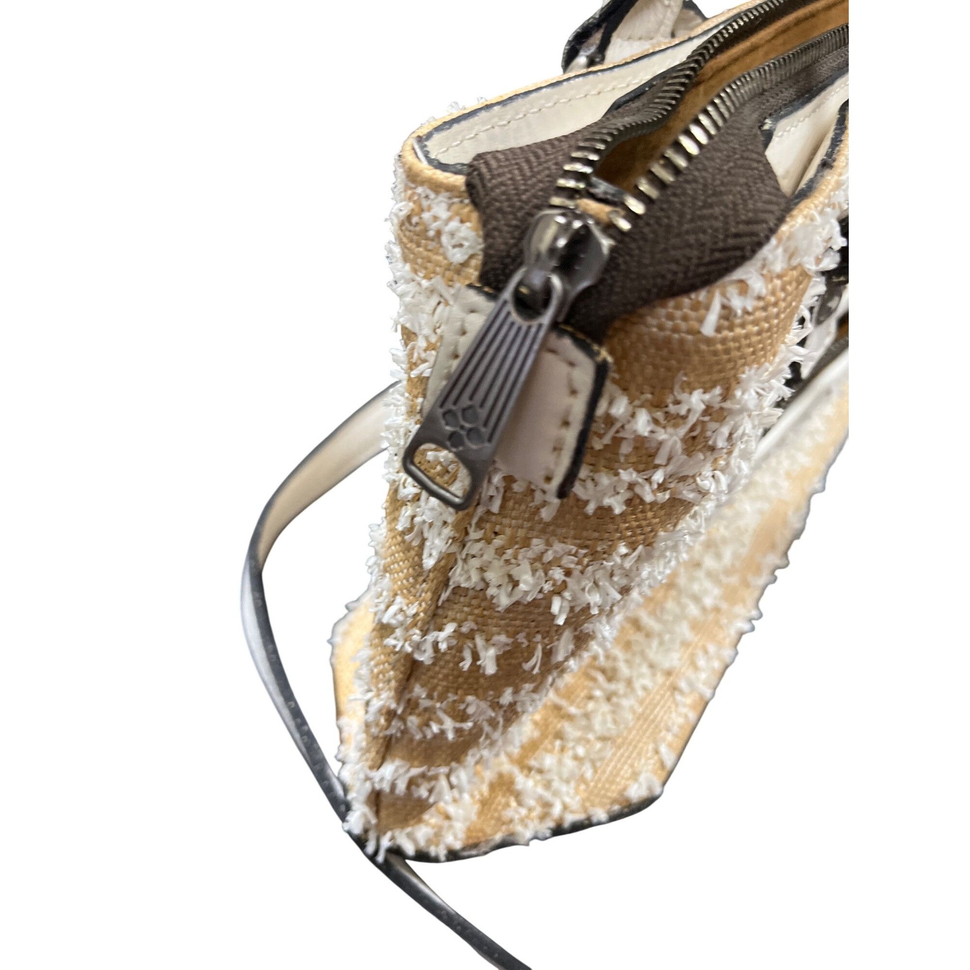 Patricia Nash Patricia Nash Angela wms leather tan white tasseled hand sho Size ONE SIZE - 5 Thumbnail