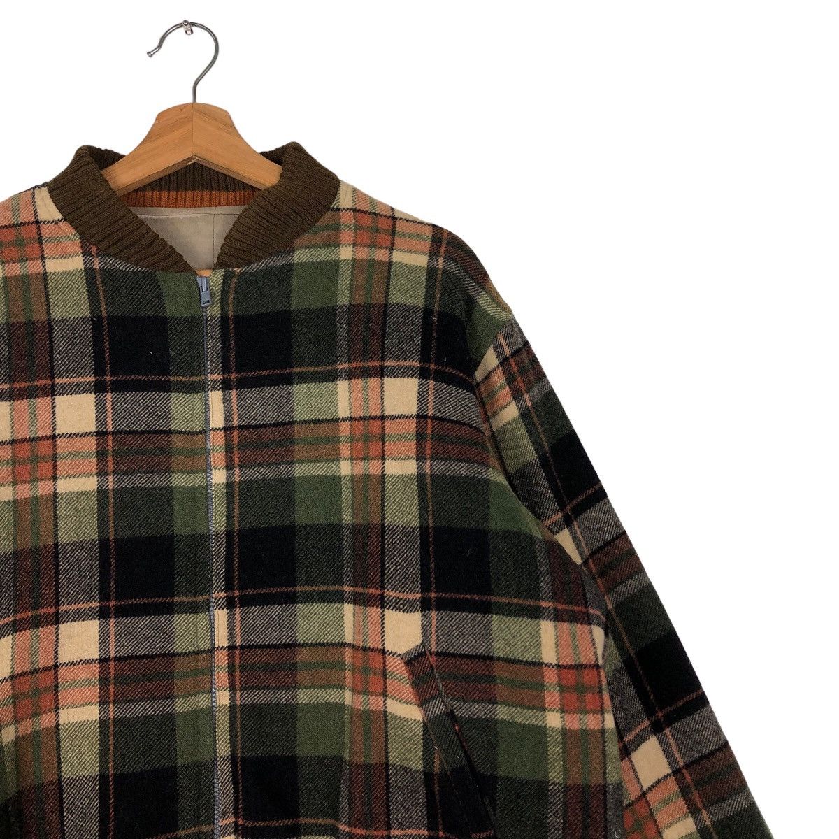 Beauty Beast 🔥90’s Vtg Flannel Wool Jacket Tartan Design Issey Miyake Size US L / EU 52-54 / 3 - 6 Thumbnail