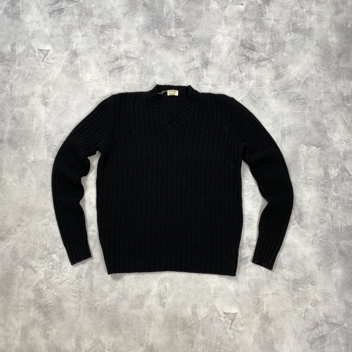 image of 1999 Helmut Lang Sweater Woll Mock Neck in Black, Women's (Size Medium)