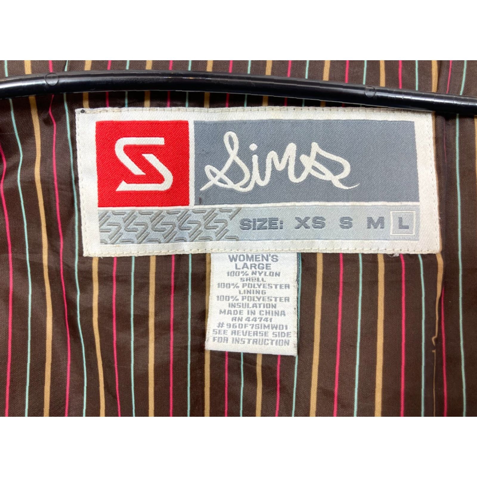 Vintage SIMS Womens Jacket Ski Brown Mid-Length Long Sleeve Zip Pockets Casual Winter Coat L Adult Womens Brown Ski Jacket Size L / US 10 / IT 46 - 7 Thumbnail