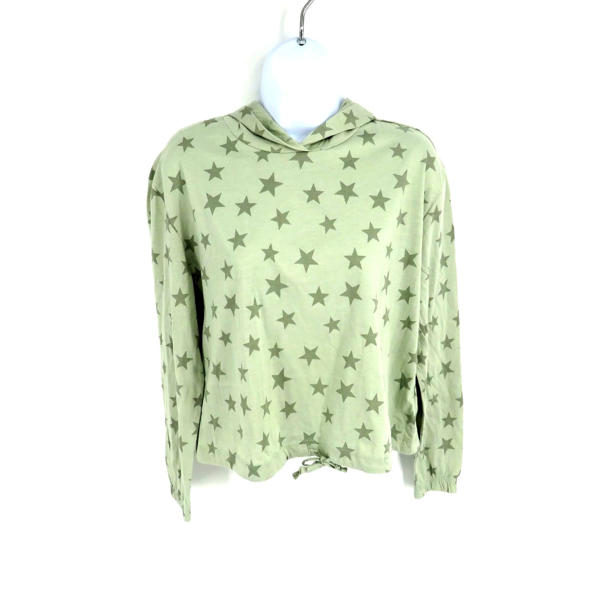Alternative Apparel Alternative Apparel Women's Star-Print Green Hooded Shirt Me Size M / US 6-8 / IT 42-44 - 1 Thumbnail