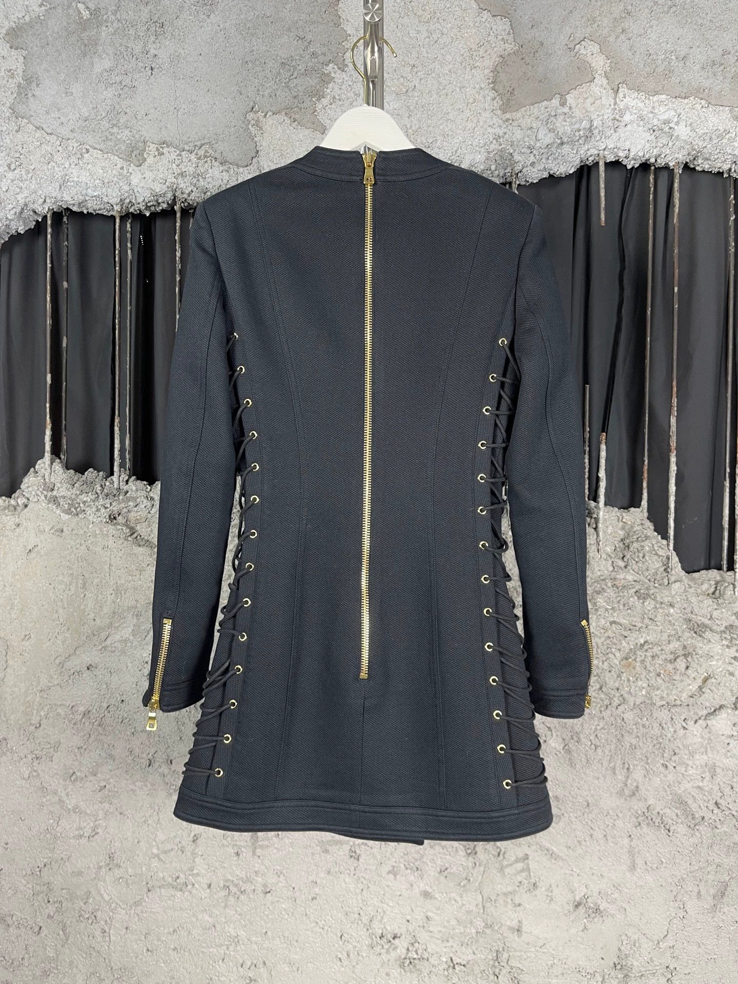Balmain Balmain Gold Button Women's New Dress Size XS / US 0-2 / IT 36-38 - 2 Thumbnail