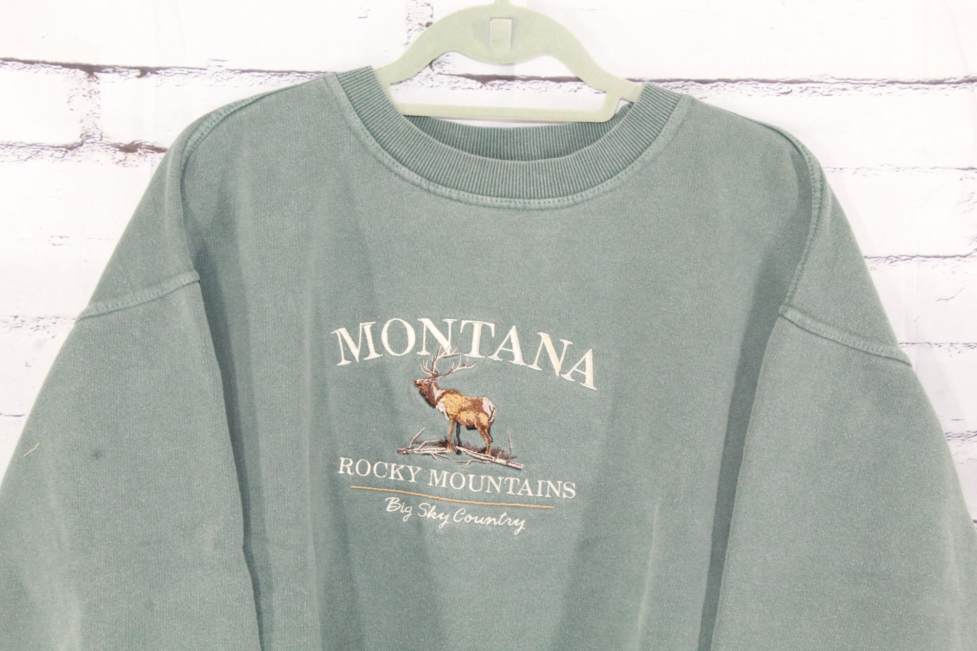 L.L. Bean Lakeshirts Montana Big Sky Country Sweatshirt Mens Size L Size US L / EU 52-54 / 3 - 2 Thumbnail