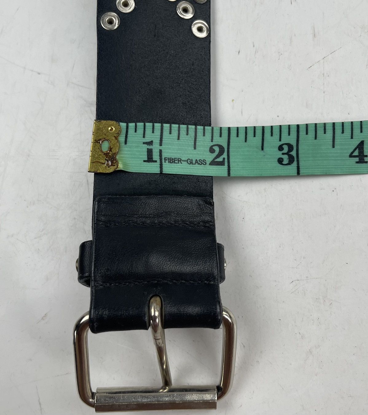 Other punk style studded leather belt tc36 Size 34 - 8 Thumbnail