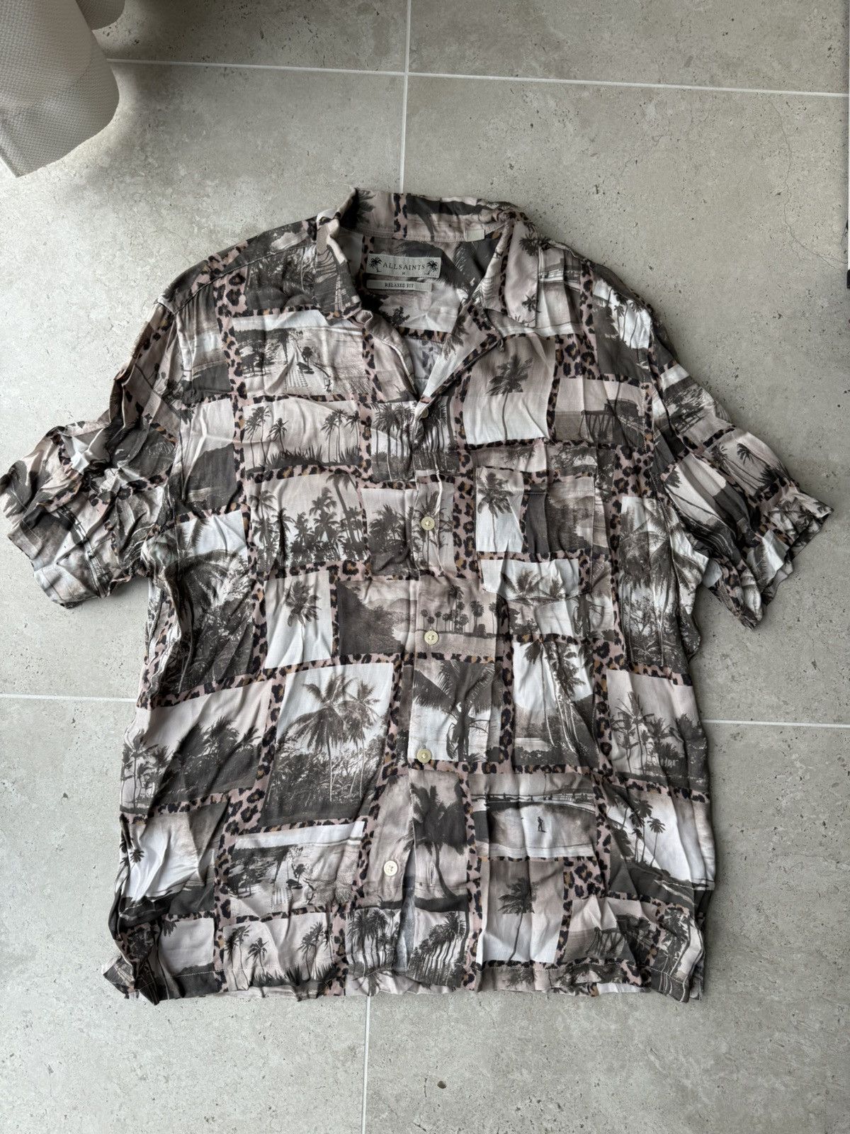 Allsaints Vintage Allsaints Hawaiian shirt Art Hype Size M Size US M / EU 48-50 / 2 - 1 Thumbnail