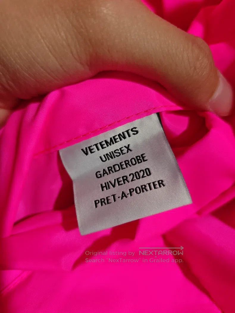 Vetements Vetements Rose Red Down Jacket Coat Size US S / EU 44-46 / 1 - 6 Thumbnail