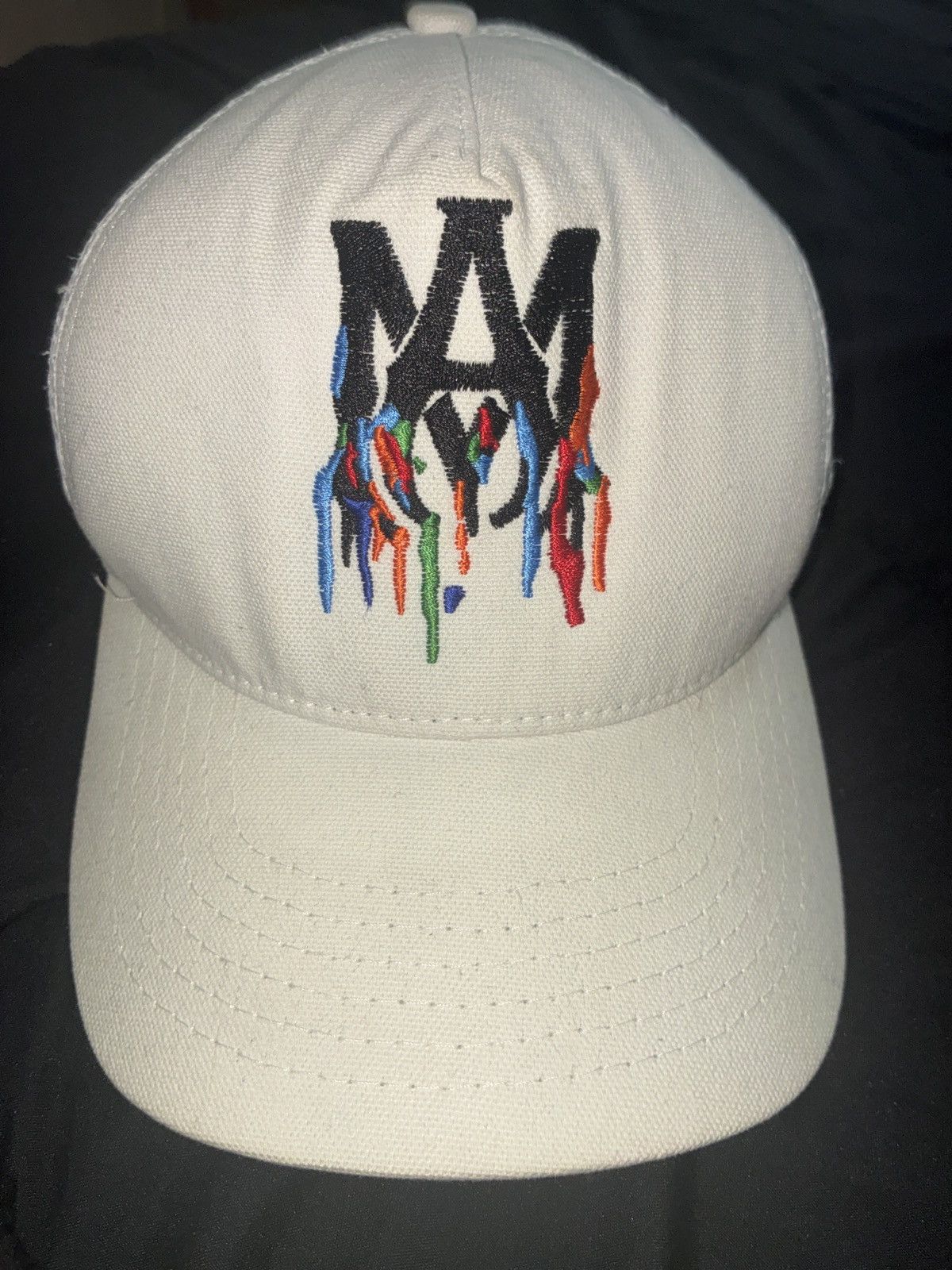 Amiri Amiri Embroidered Paint Drip Logo Hat Size ONE SIZE - 3 Thumbnail