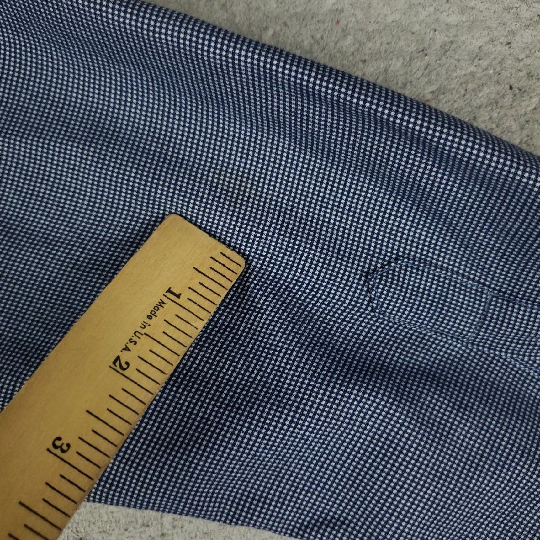 John Varvatos John Varvatos Shirt Mens 16.5 Blue Slim Fit Dress Button Up Long Sleeve Size 46R - 7 Thumbnail