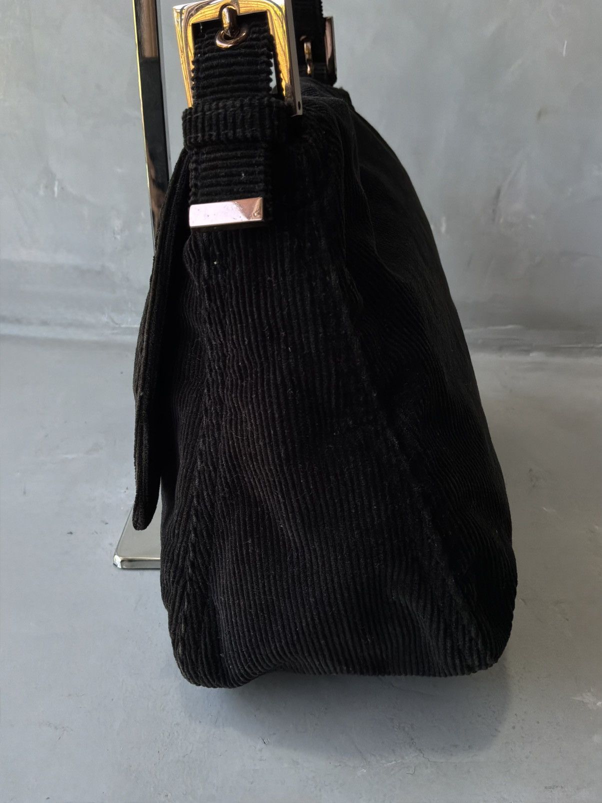 Fendi 2000s Fendi - Curdoroy on Copper Hardware Mamma Baguette Bag Size ONE SIZE - 10 Thumbnail