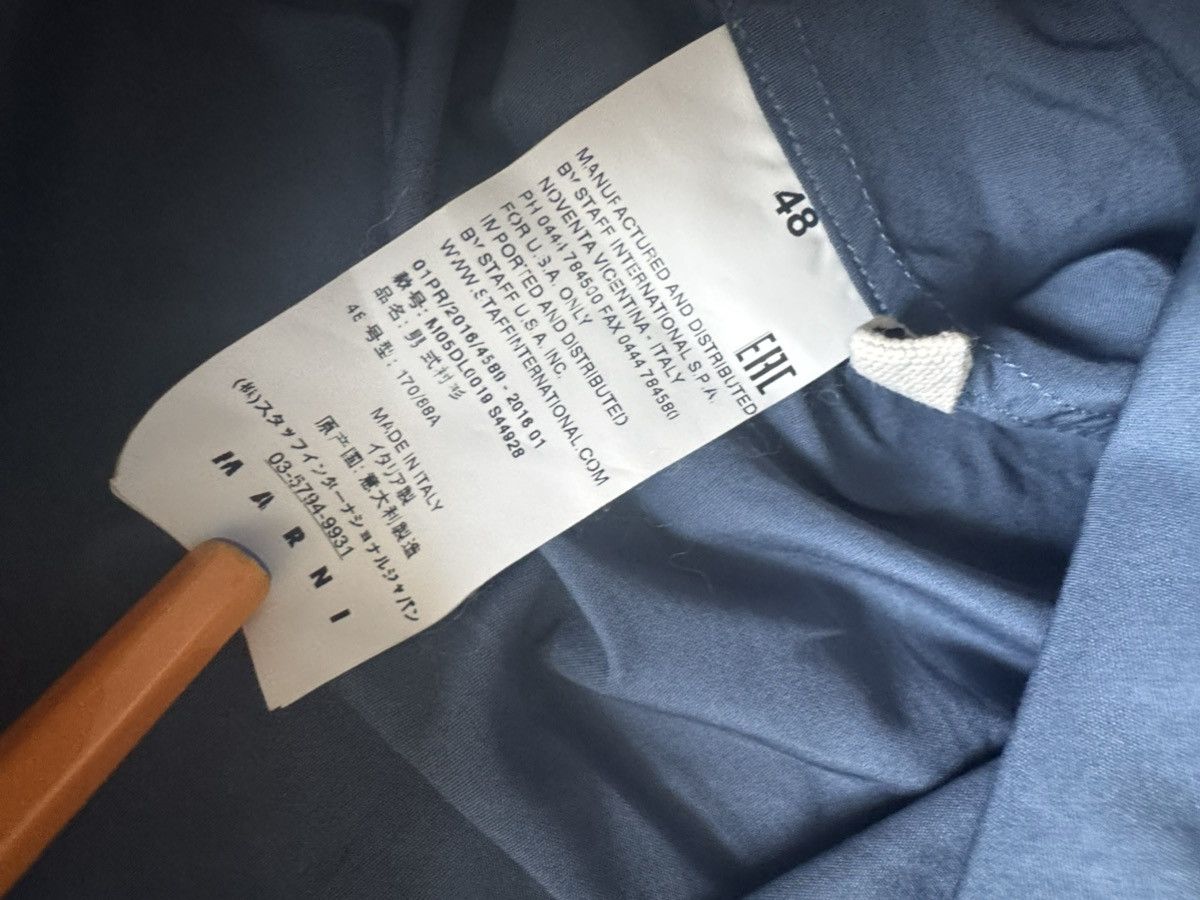 Marni Marni White Line Blue Shortsleeve Shirt Size US M / EU 48-50 / 2 - 11 Thumbnail