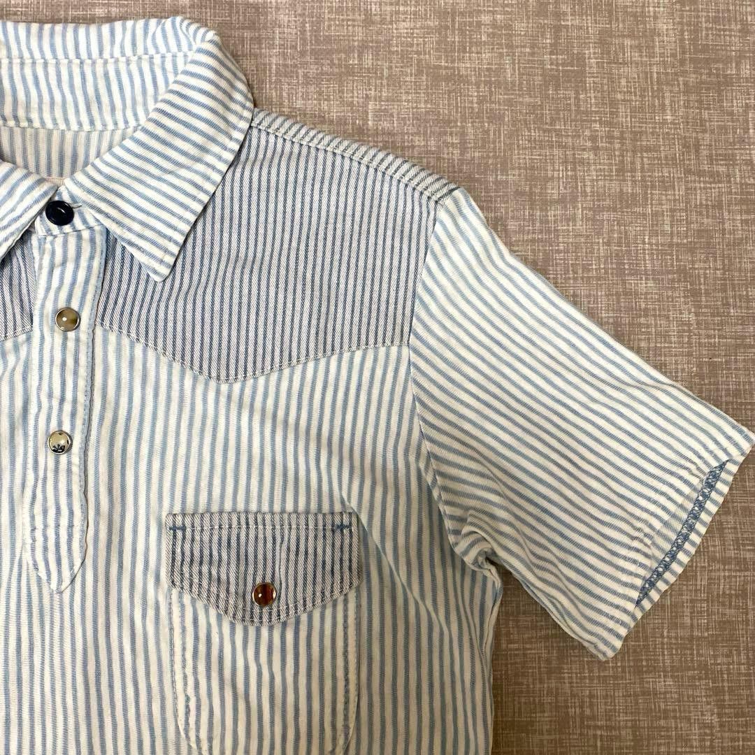 Kapital KAPITAL Polo Shirt Blue Stripe Size US S / EU 44-46 / 1 - 5 Thumbnail