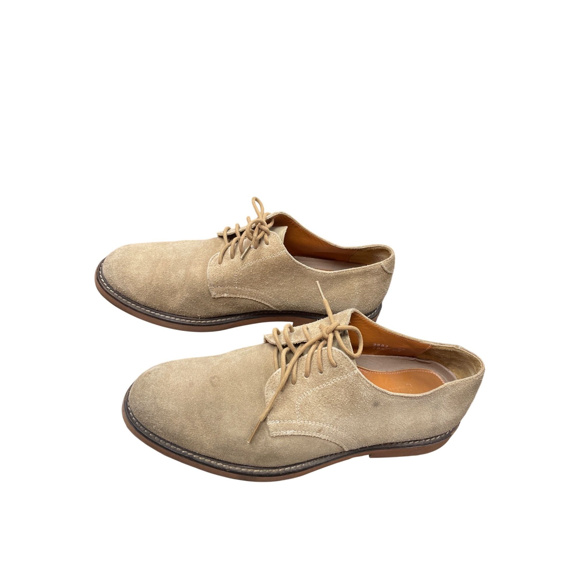 Other David Wilson Mens tan suede Lace-Up Oxfords dress shoes Size Size US 9.5 / EU 42-43 - 3 Thumbnail