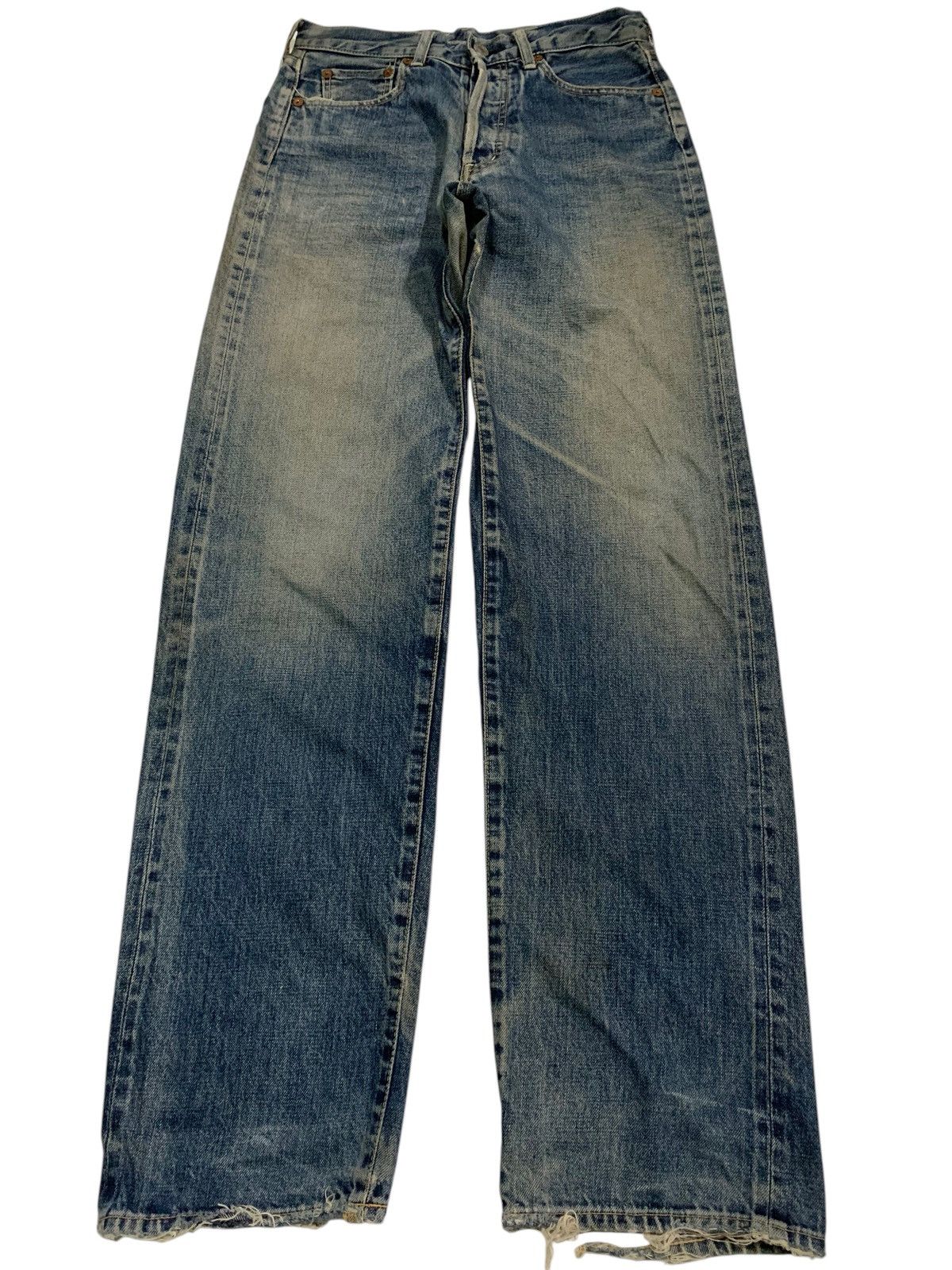 Kapital BARTACK SELVEDGE RUSTY BUTTON FLY JAPANESE DISTRESSED DENIM Size US 28 / EU 44 - 1 Thumbnail