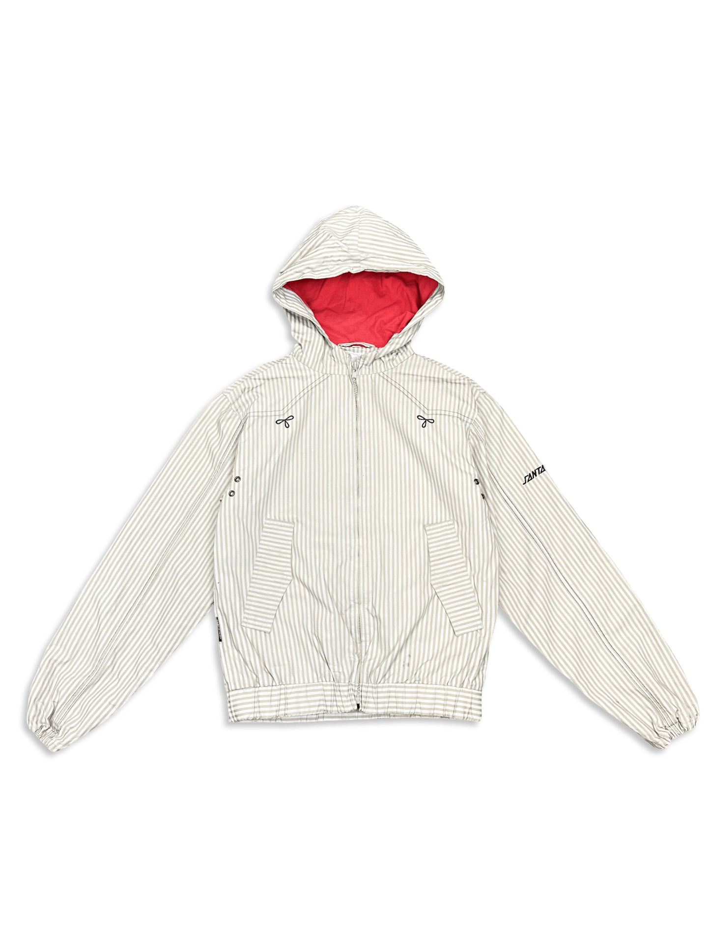 Santa Cruz Skateboards Santa Cruz stripped printed hooded bomber jacket Size US XS / EU 42 / 0 - 1 Thumbnail