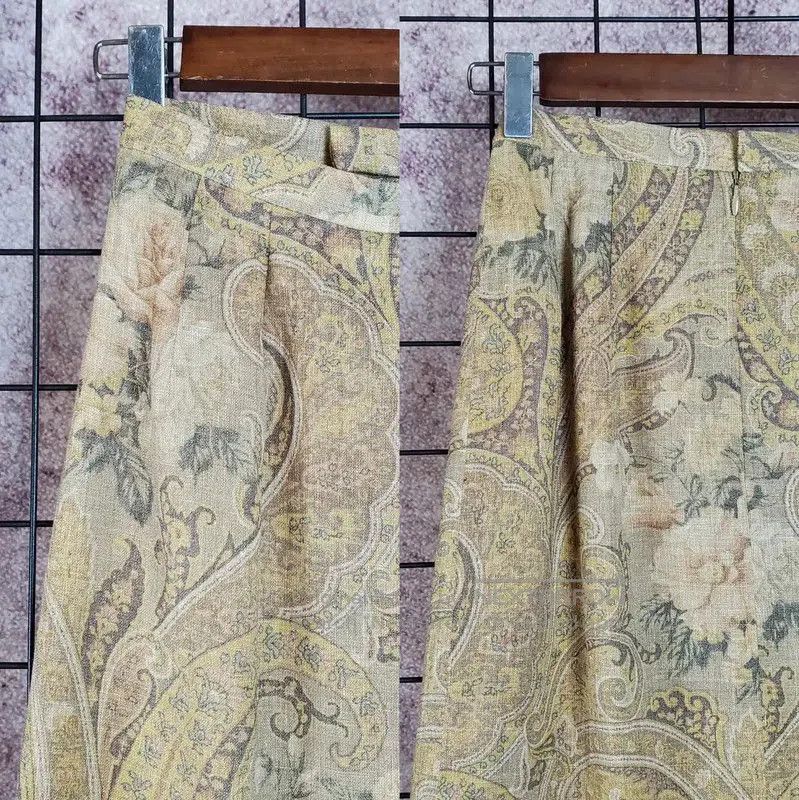Burberry Burberry Floral Maxi Skirt in Coffee Brown. Size 23" - 3 Thumbnail