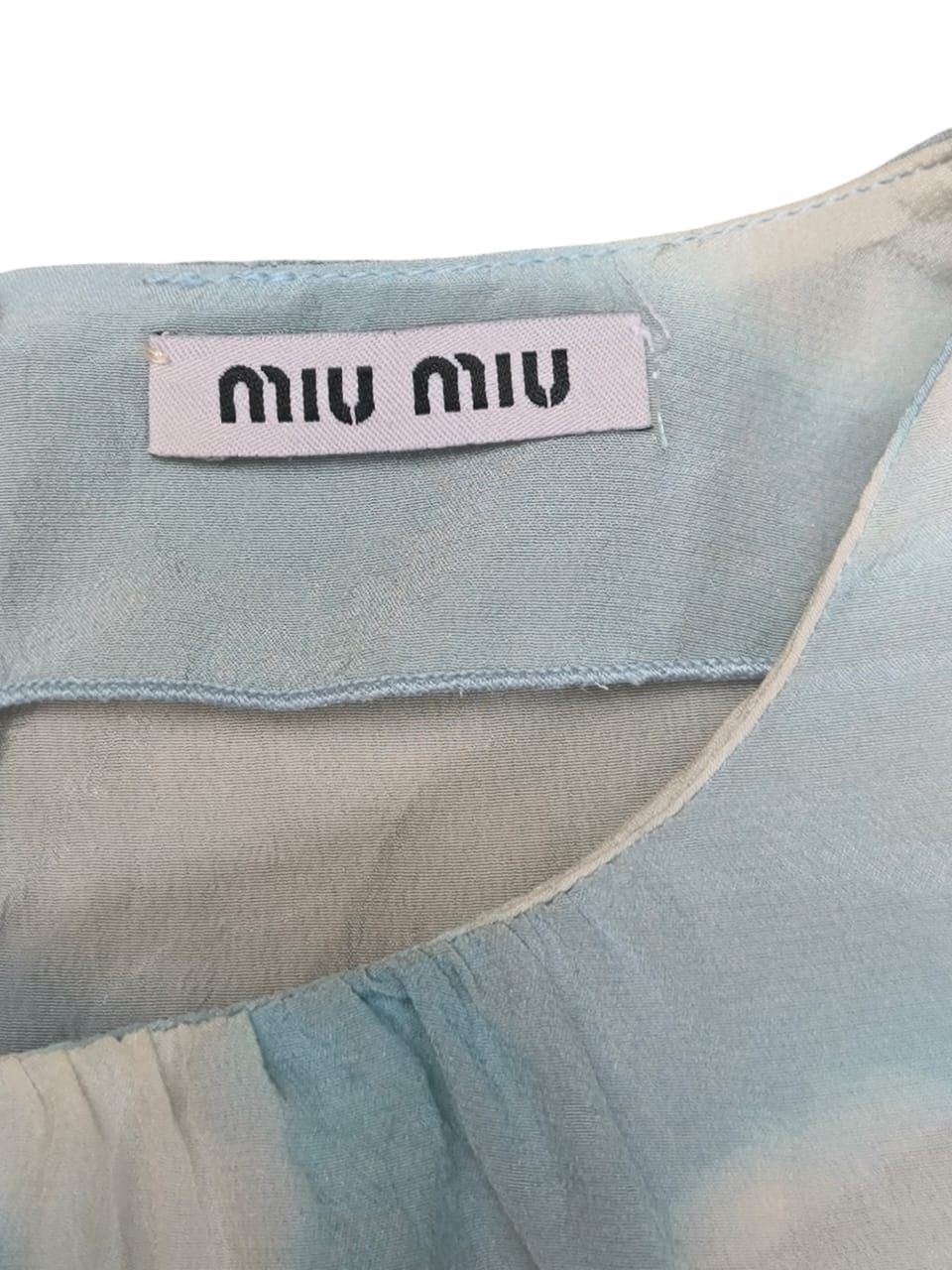 Miu Miu Floral Blouse Silk Miu Miu Size M / US 6-8 / IT 42-44 - 5 Thumbnail