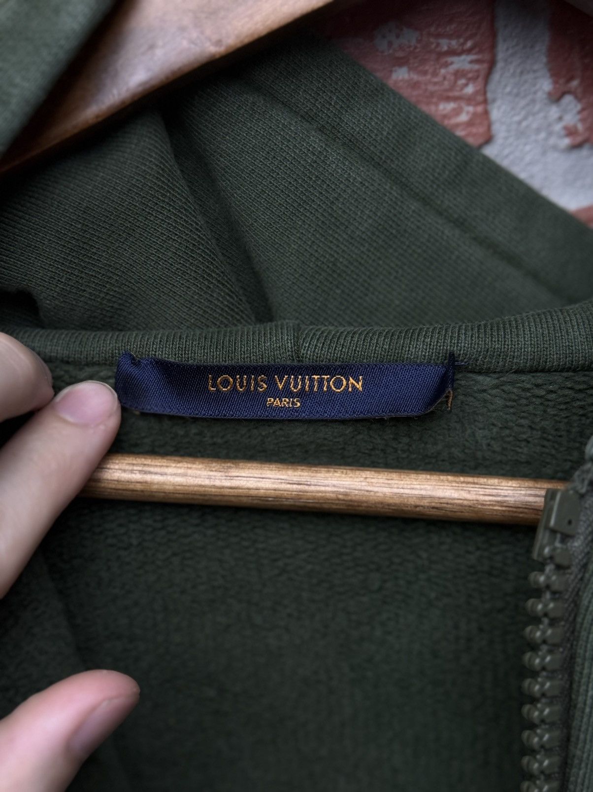 Louis Vuitton Louis Vuitton Virgil Abloh Green Hoodie Size 4L Size US XXL / EU 58 / 5 - 11 Thumbnail