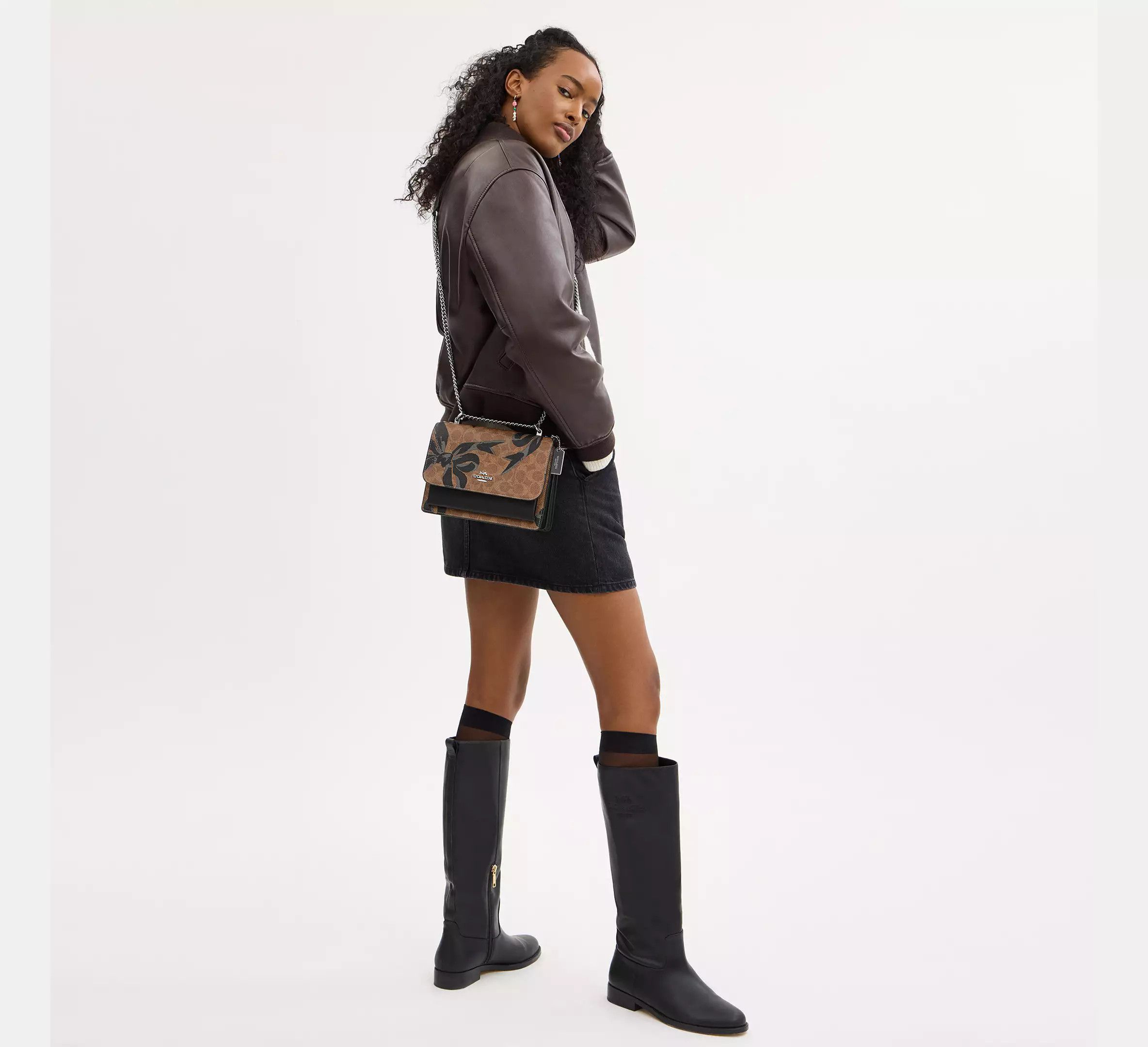 Coach Klare Crossbody Bag In Signature Canvas With Bow Print CY649 Size ONE SIZE - 11 Thumbnail