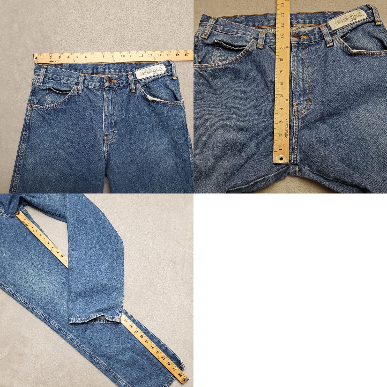 Dickies Dickies Jeans Mens 32x35 Blue Denim Straight Leg Workwear Casual Comfort Pants Size US 32 / EU 48 - 8 Thumbnail