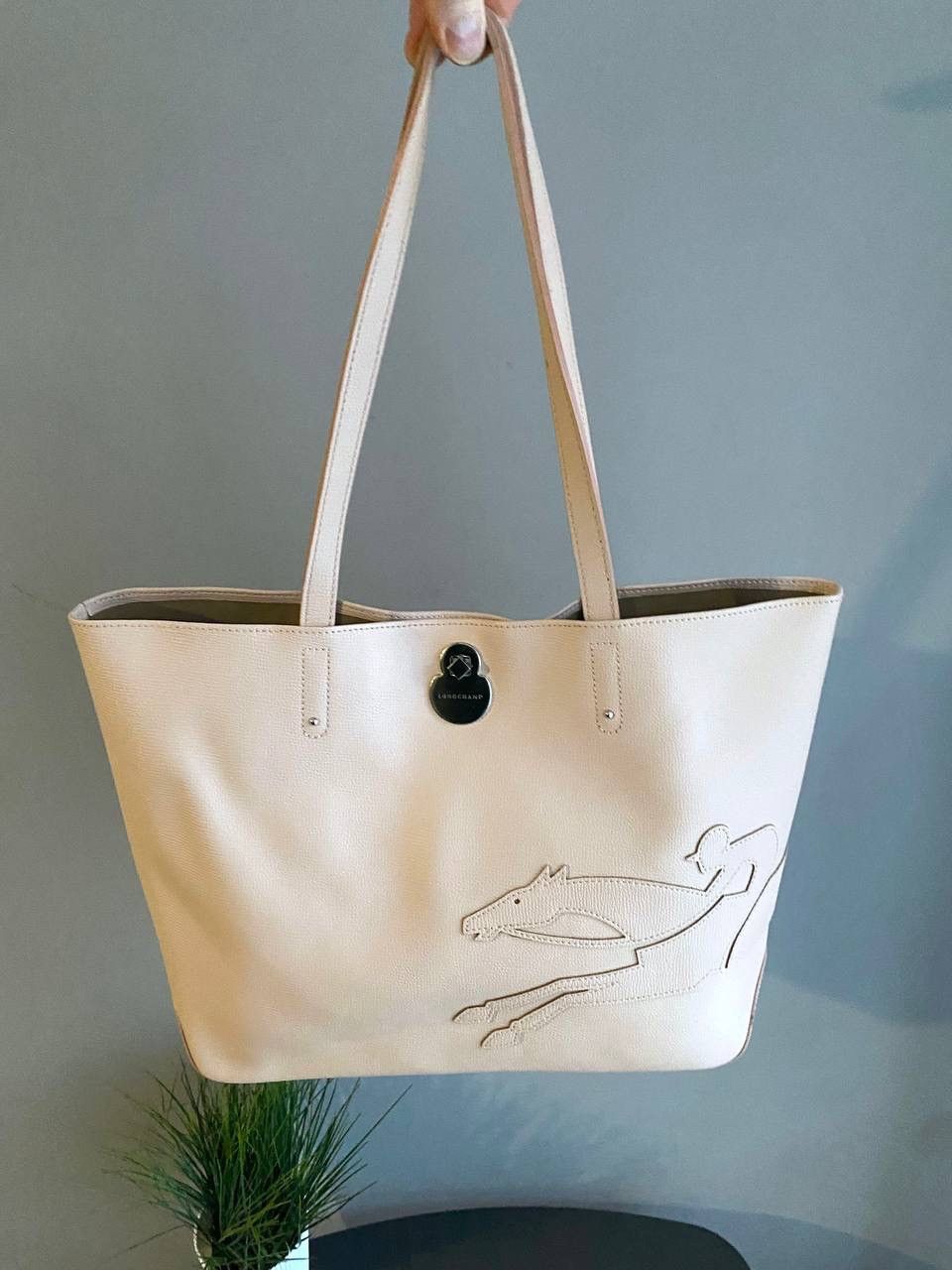 Longchamp Longchamp Shop It Tote Leather Light Pink Hand Bag Size ONE SIZE - 13 Thumbnail