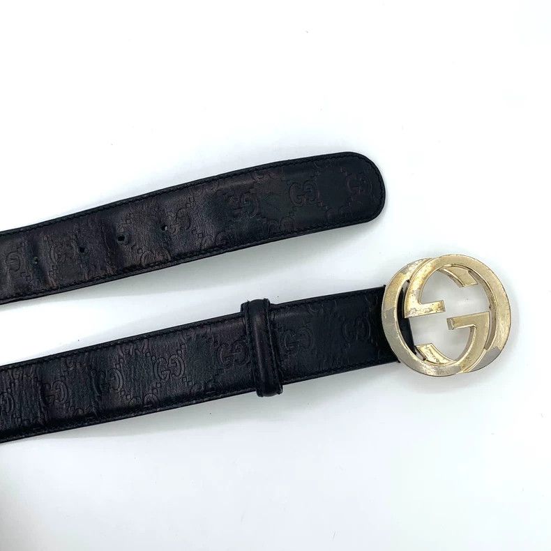 Gucci Gucci Black double G smooth buckle belt 2502-Nextarrow Size ONE SIZE - 4 Thumbnail
