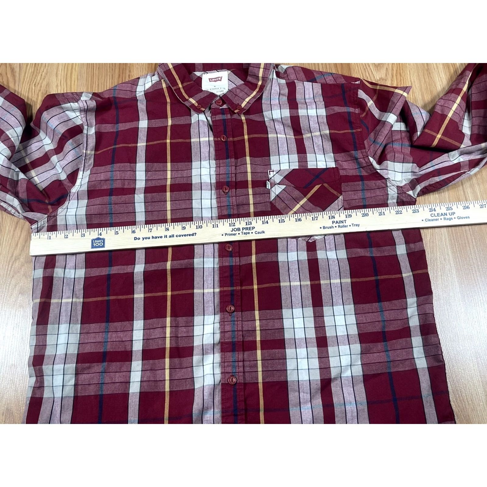 CO Levi’s Strauss & Co Shirt Men’s XL Multicolor Plaid Button Up Flannel Clean Casual Size US XL / EU 56 / 4 - 5 Thumbnail